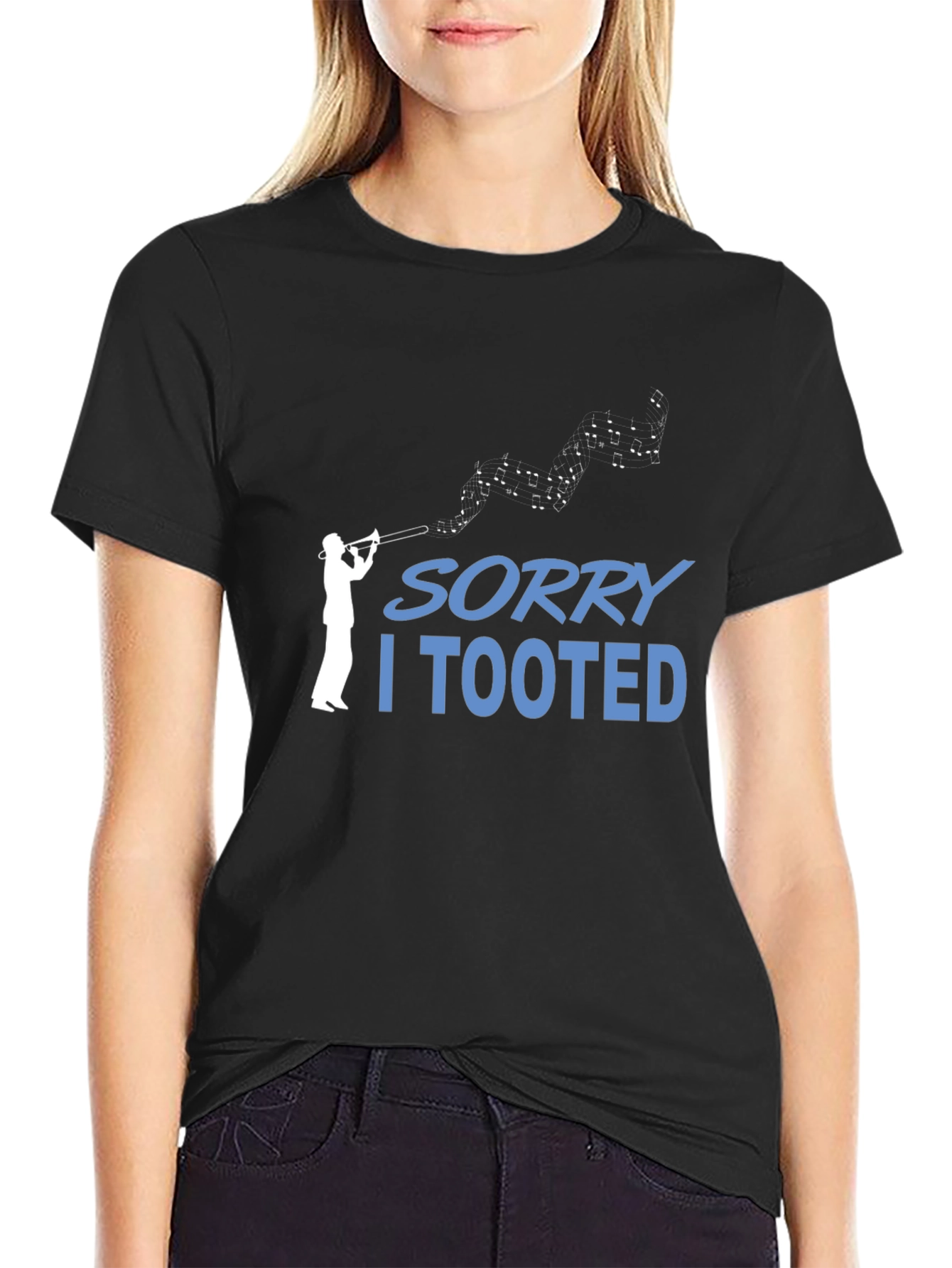 Sorry I Tooted T-Shirt Music Humor Tee