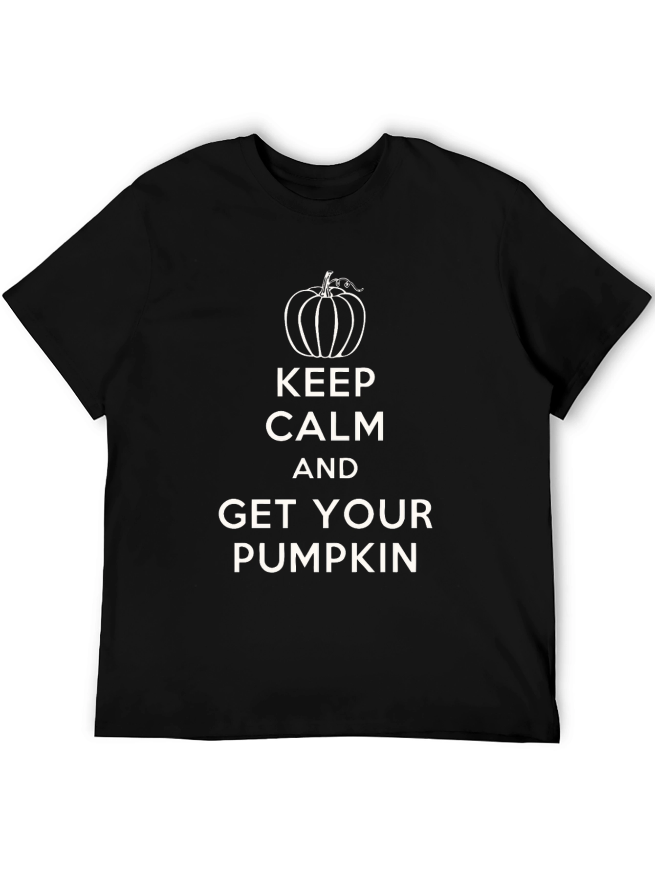 Keep Calm Pumpkin Black T-Shirt