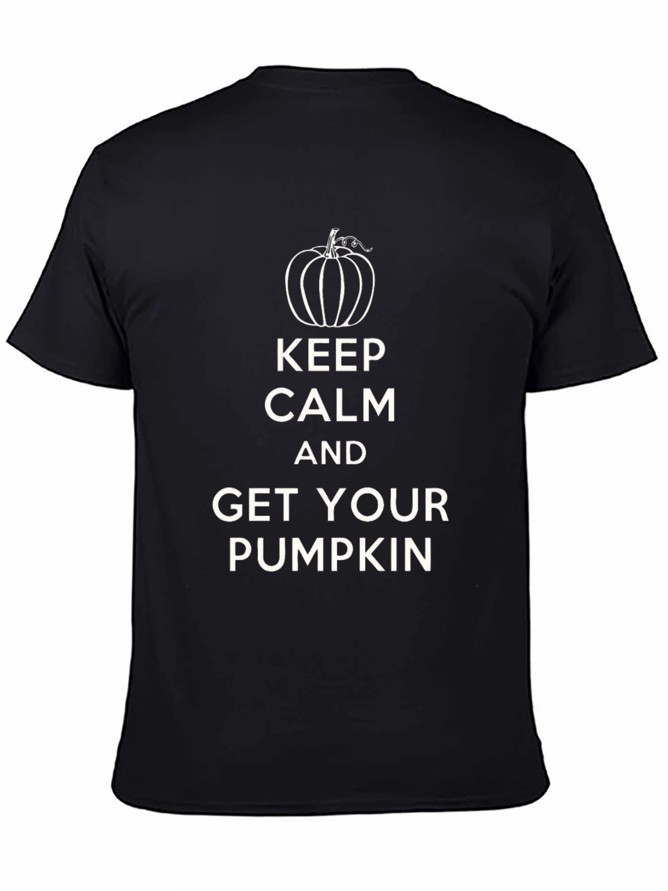 Keep Calm Pumpkin Black T-Shirt
