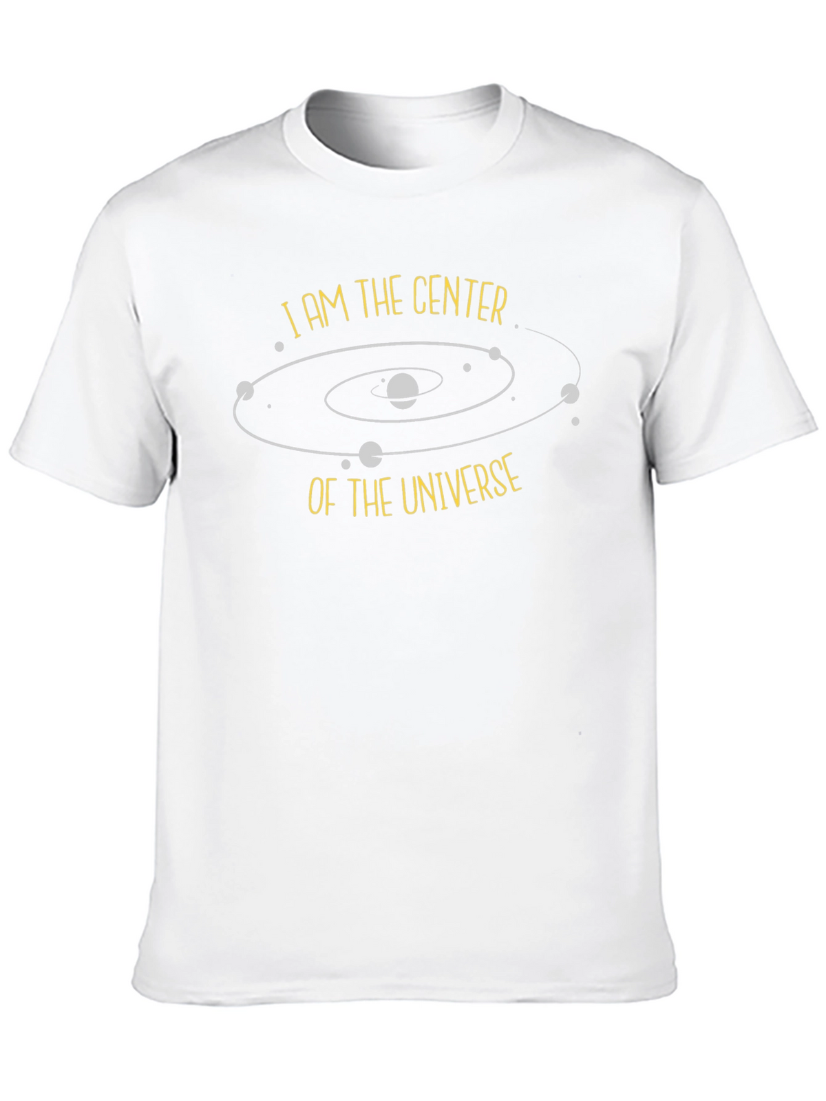 I am the Center of the Universe Black T-Shirt