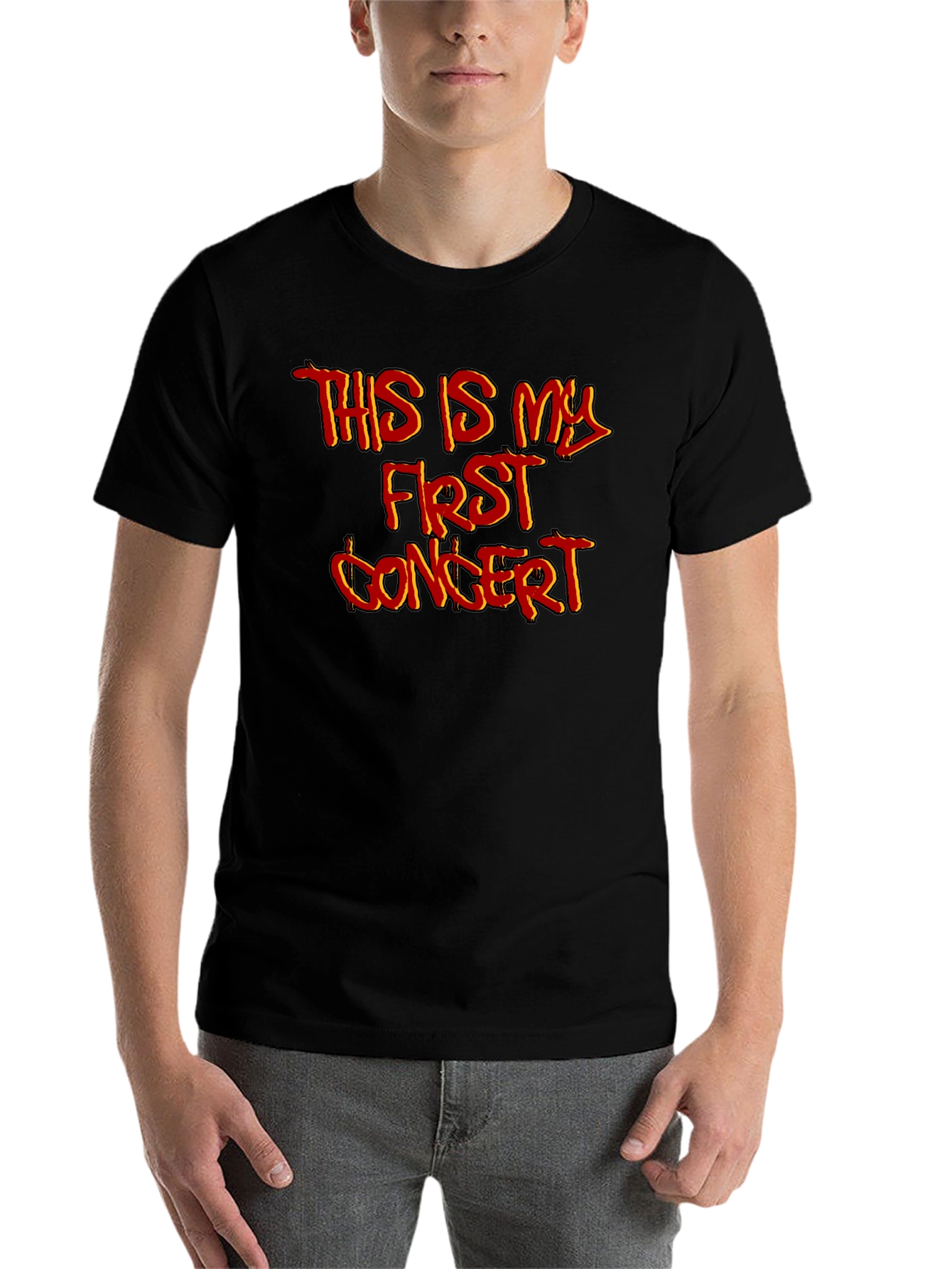 First Concert Graphic T-Shirt - Black Cotton Tee