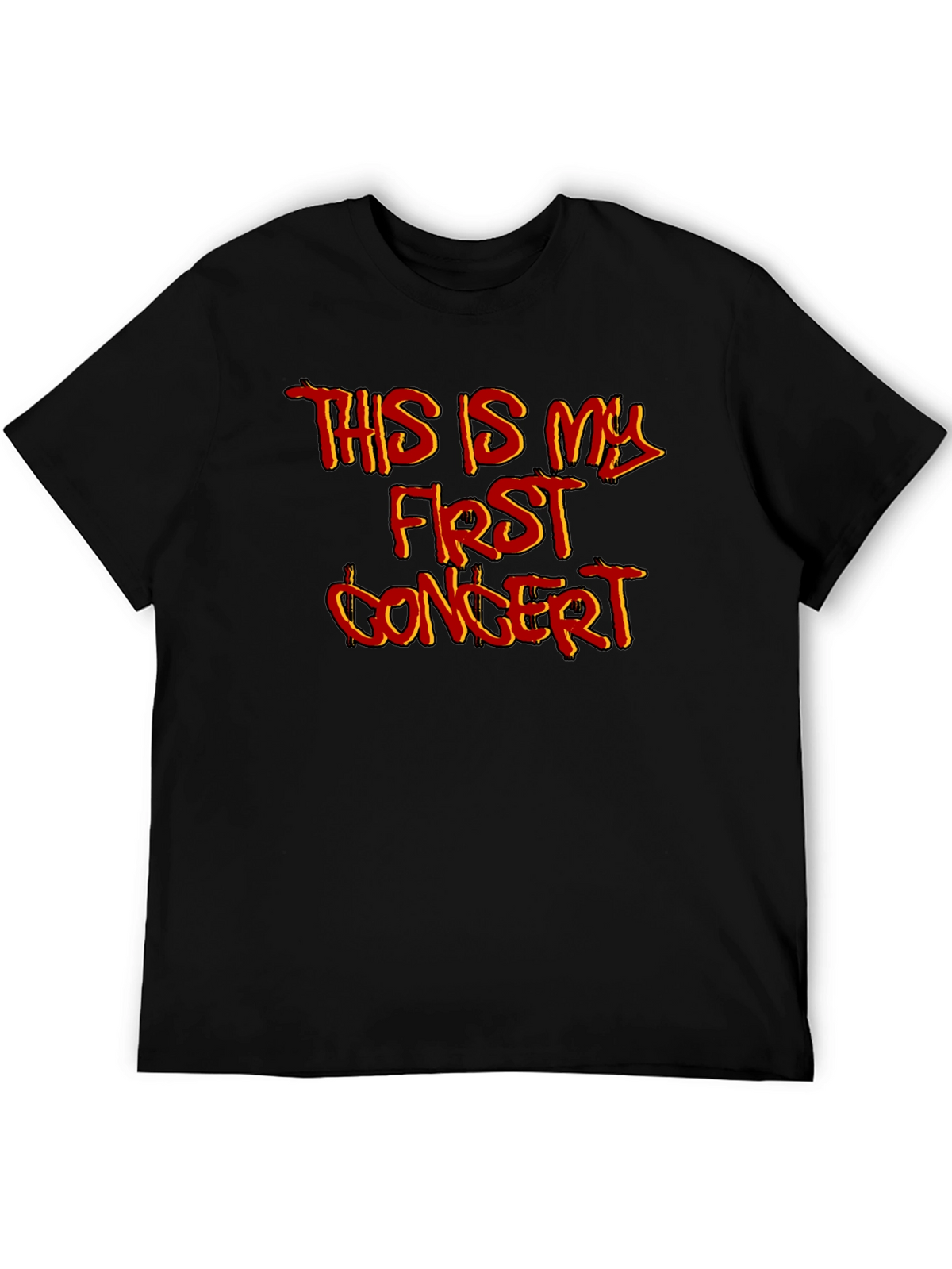 First Concert Graphic T-Shirt - Black Cotton Tee