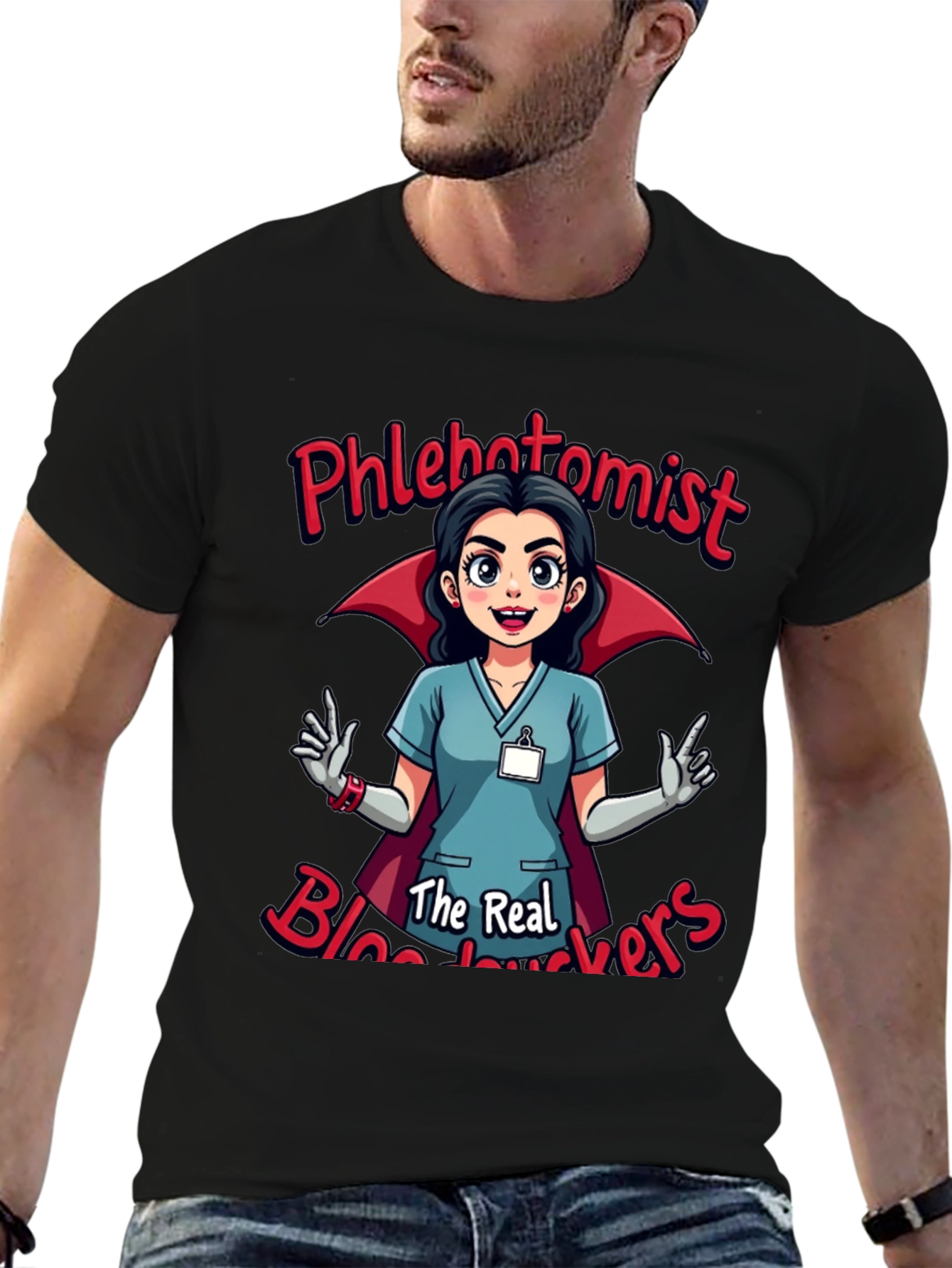 Phlebotomist Vampire T-Shirt - Blood Suckers Tee