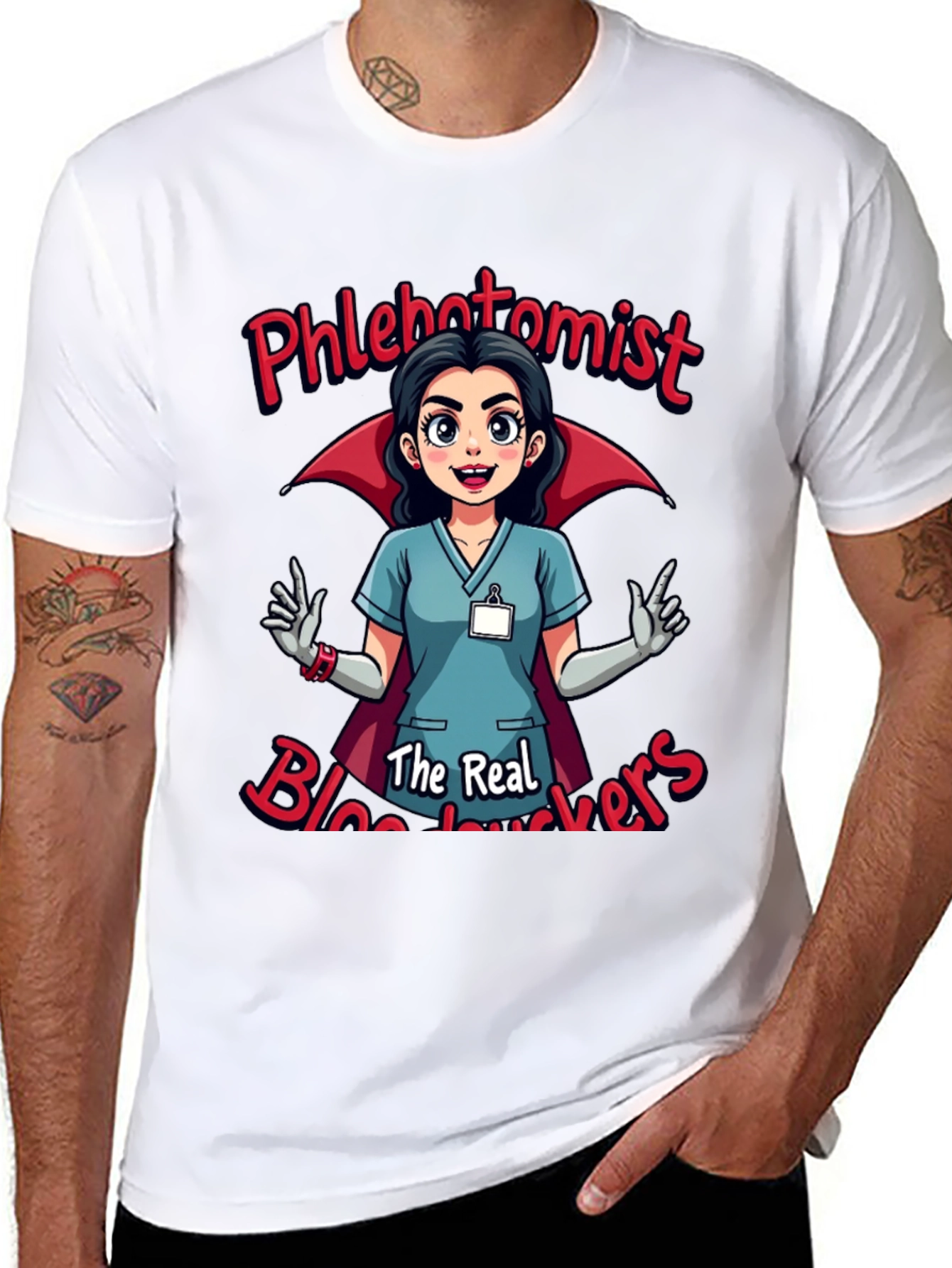 Phlebotomist Vampire T-Shirt - Blood Suckers Tee