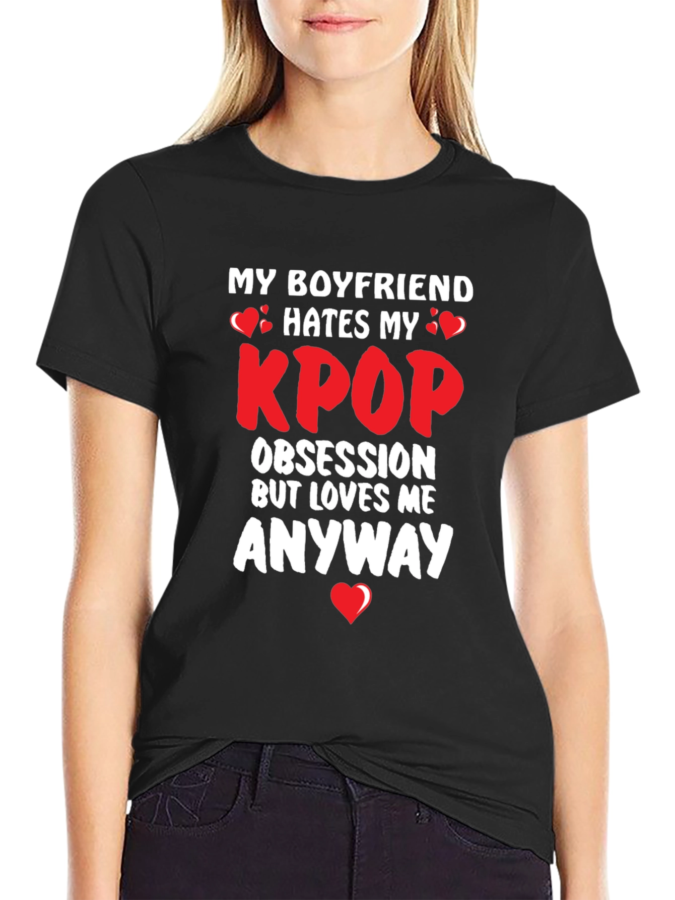 Kpop Obsession Boyfriend Hates Funny T-Shirt