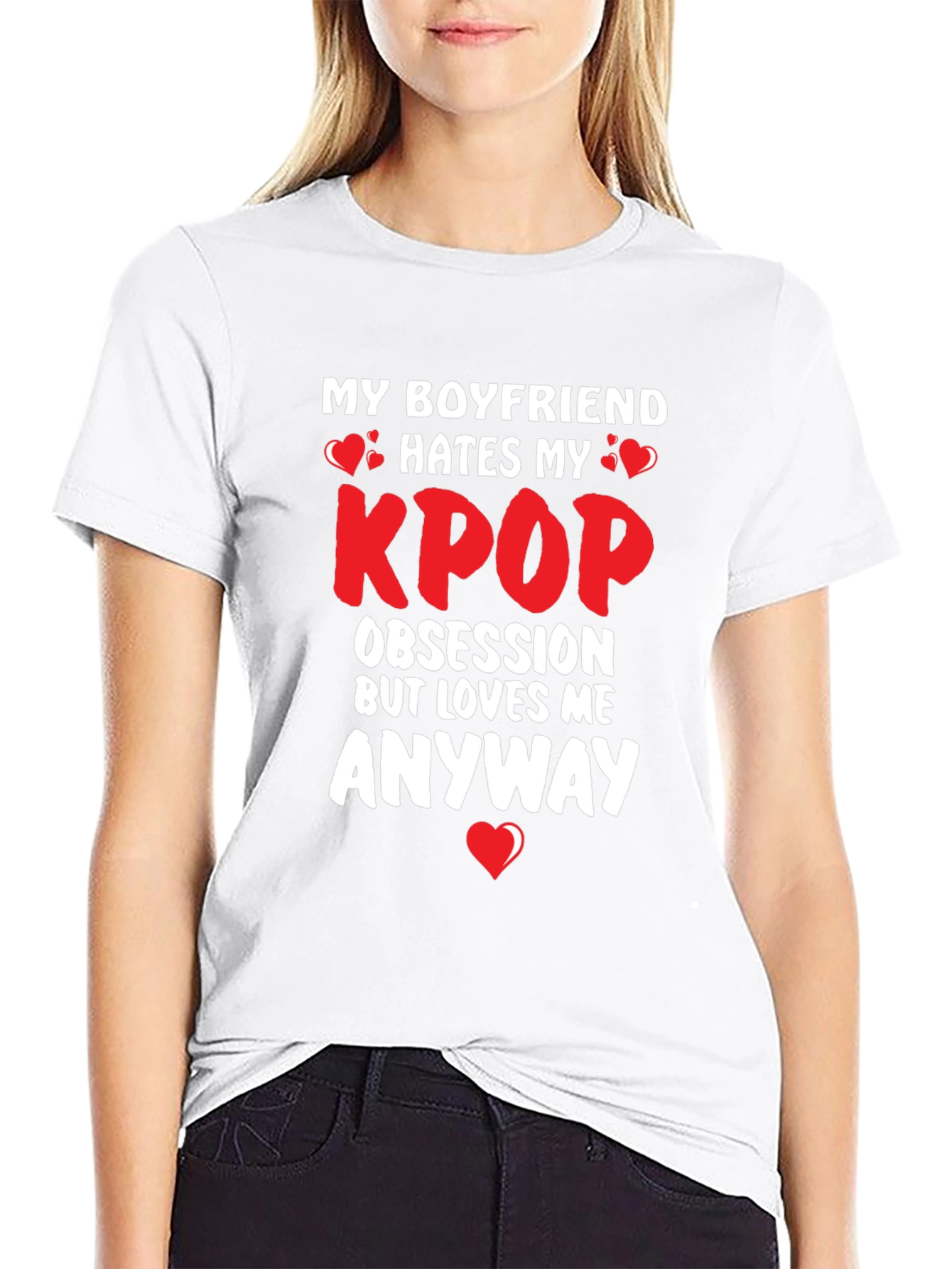 Kpop Obsession Boyfriend Hates Funny T-Shirt