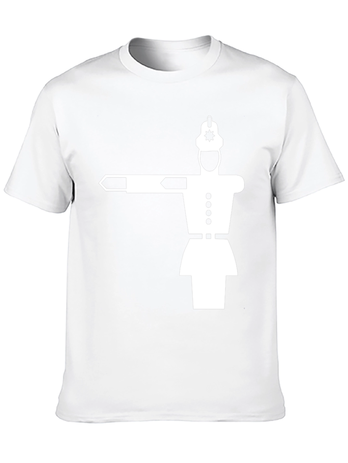 Retro Traffic Cop T-Shirt - Black