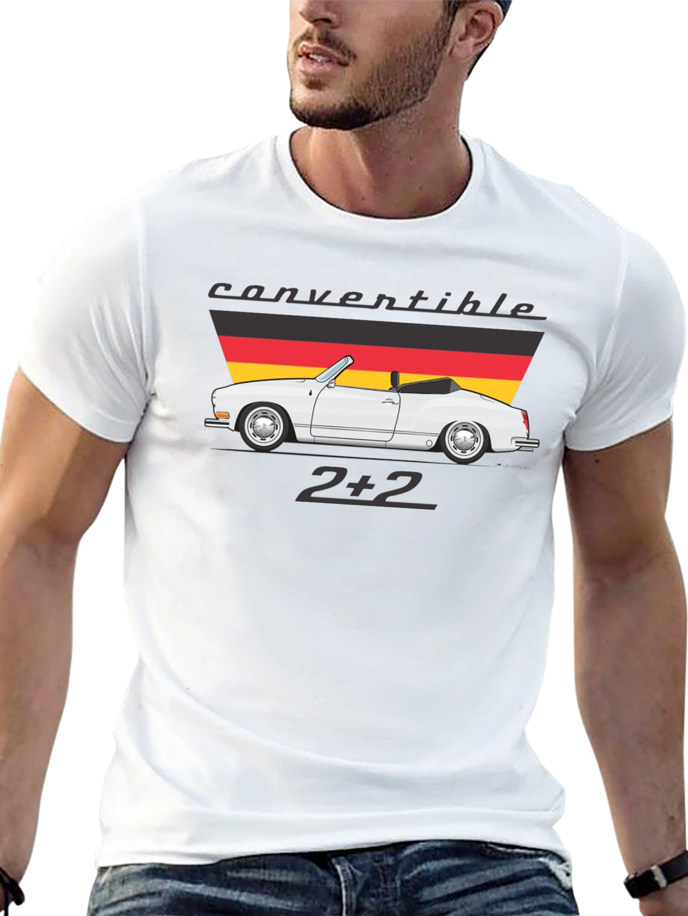 Convertible 2+2 Graphic Tee - Cool Car Design