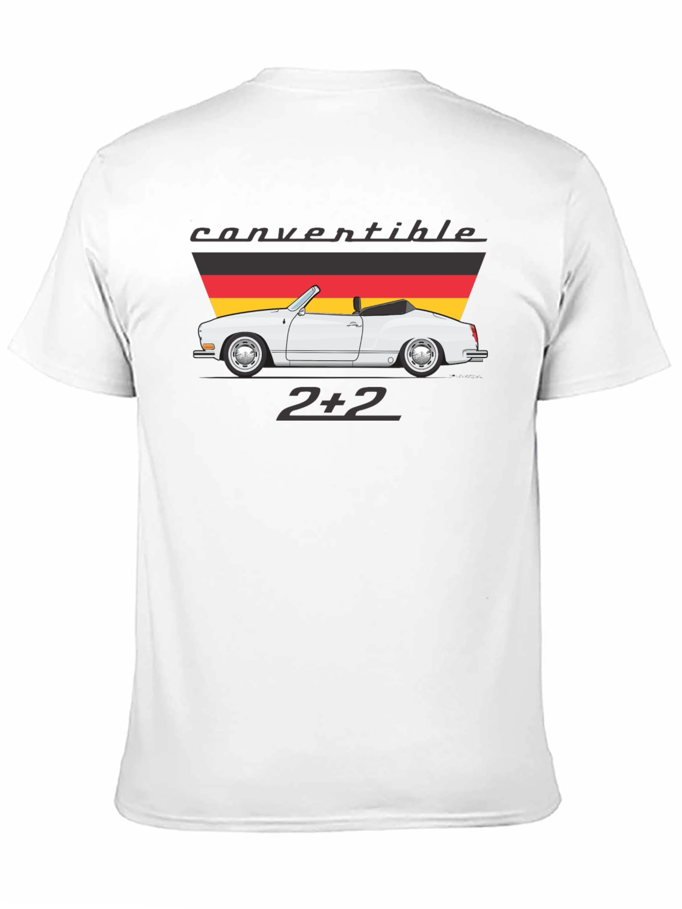 Convertible 2+2 Graphic Tee - Cool Car Design