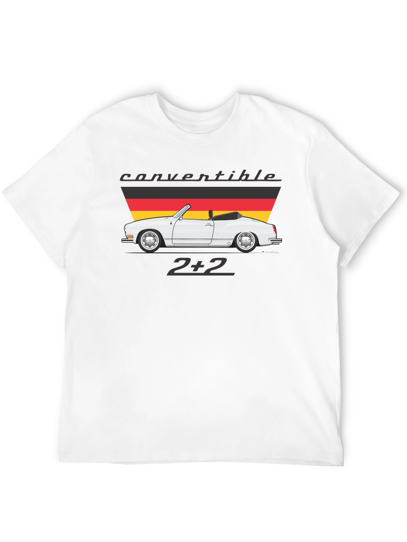 Convertible 2+2 Graphic Tee - Cool Car Design