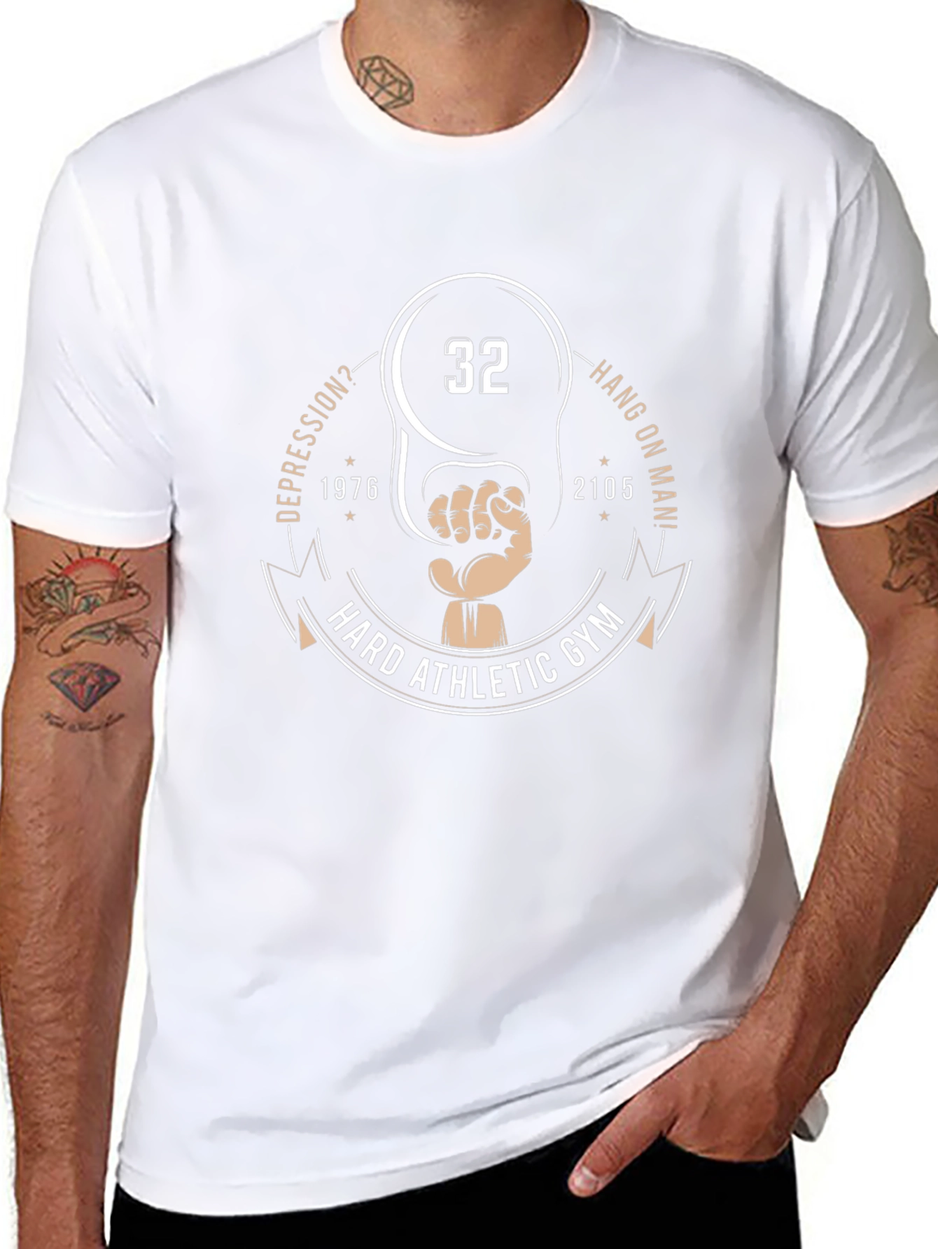 Hard Athletic Gym T-Shirt - Unique Design