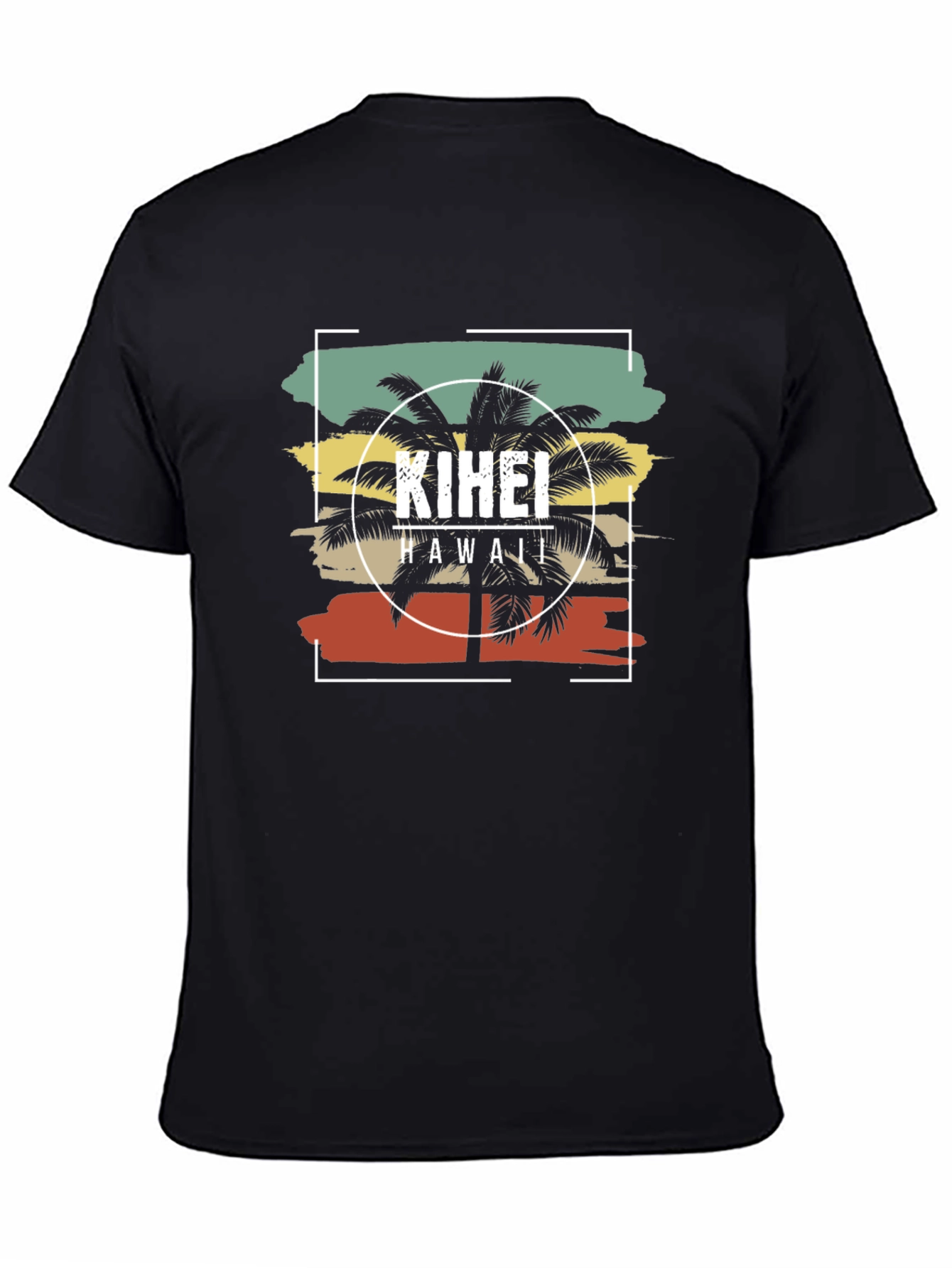 Kihei Hawaii Palm Tree Graphic Tee - Retro Style