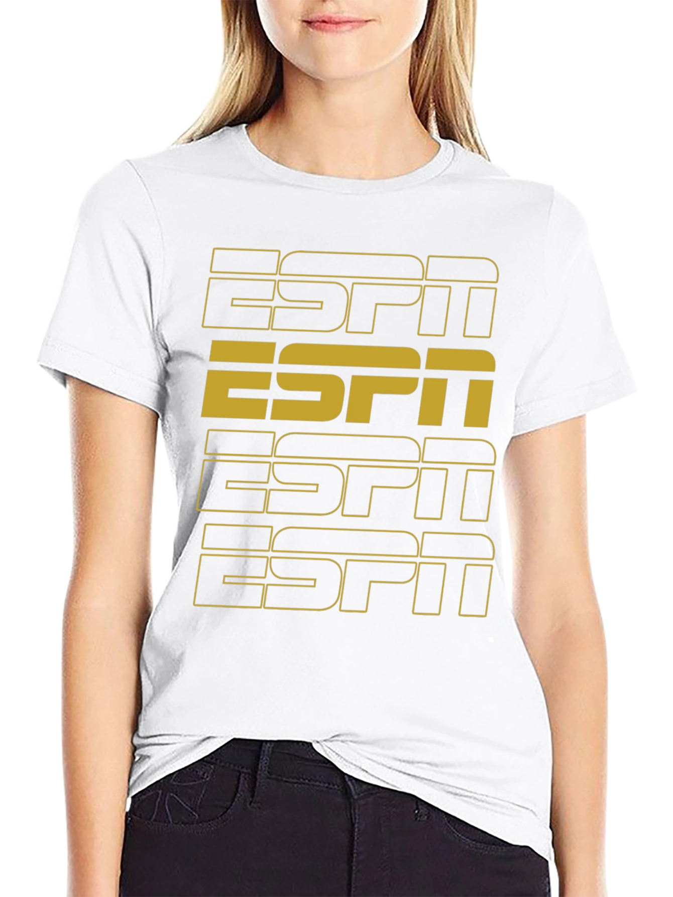 Retro ESPN Black T-Shirt