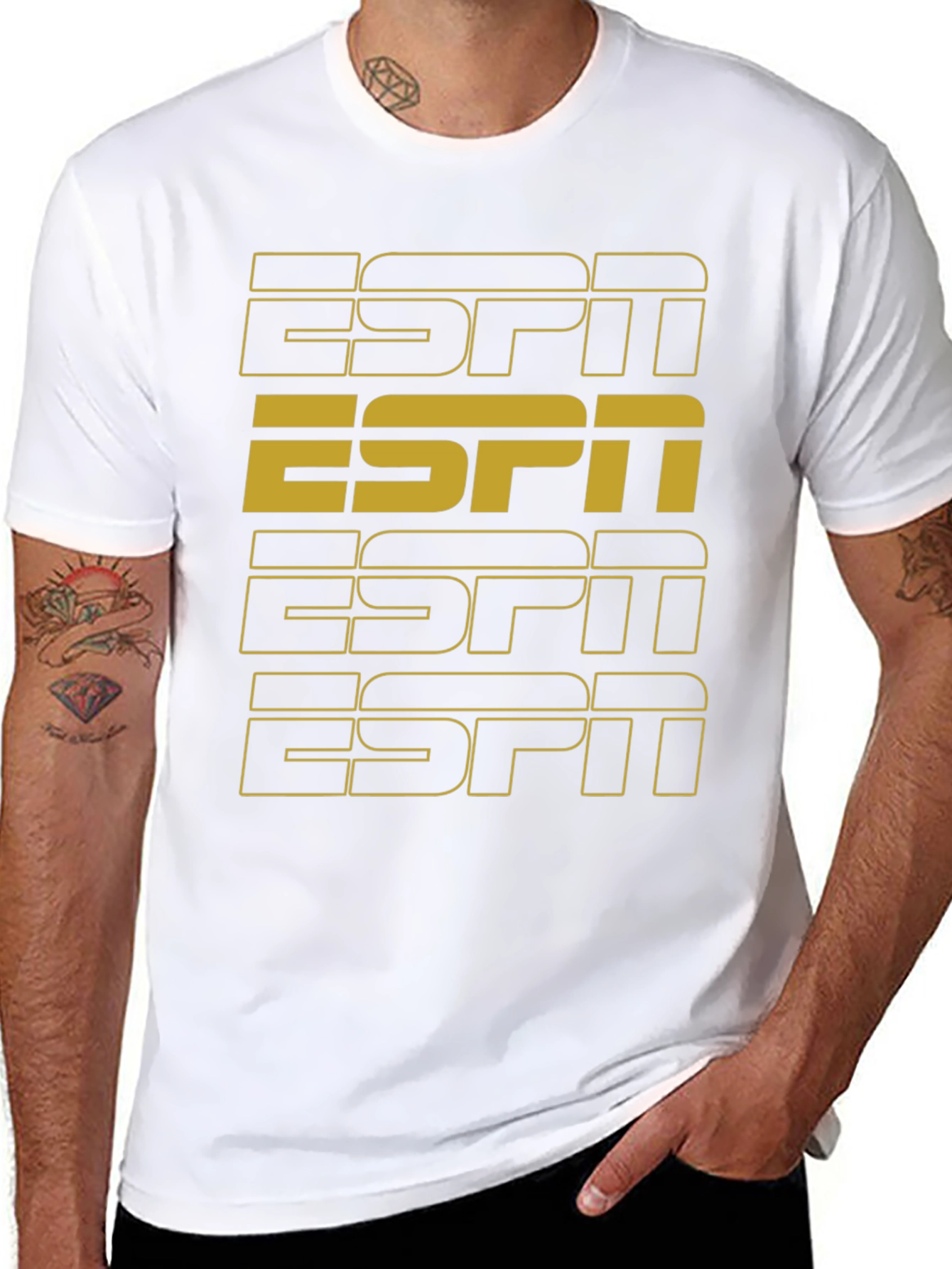 Retro ESPN Black T-Shirt