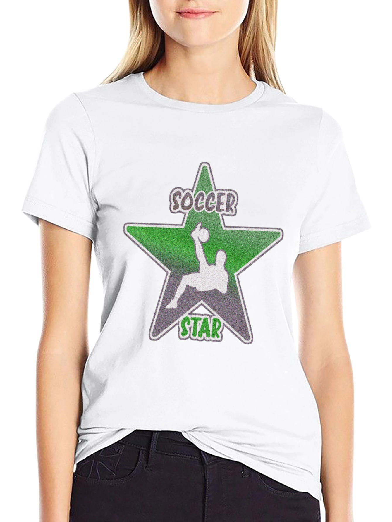 Soccer Star Graphic T-Shirt - Stylish Cotton Tee