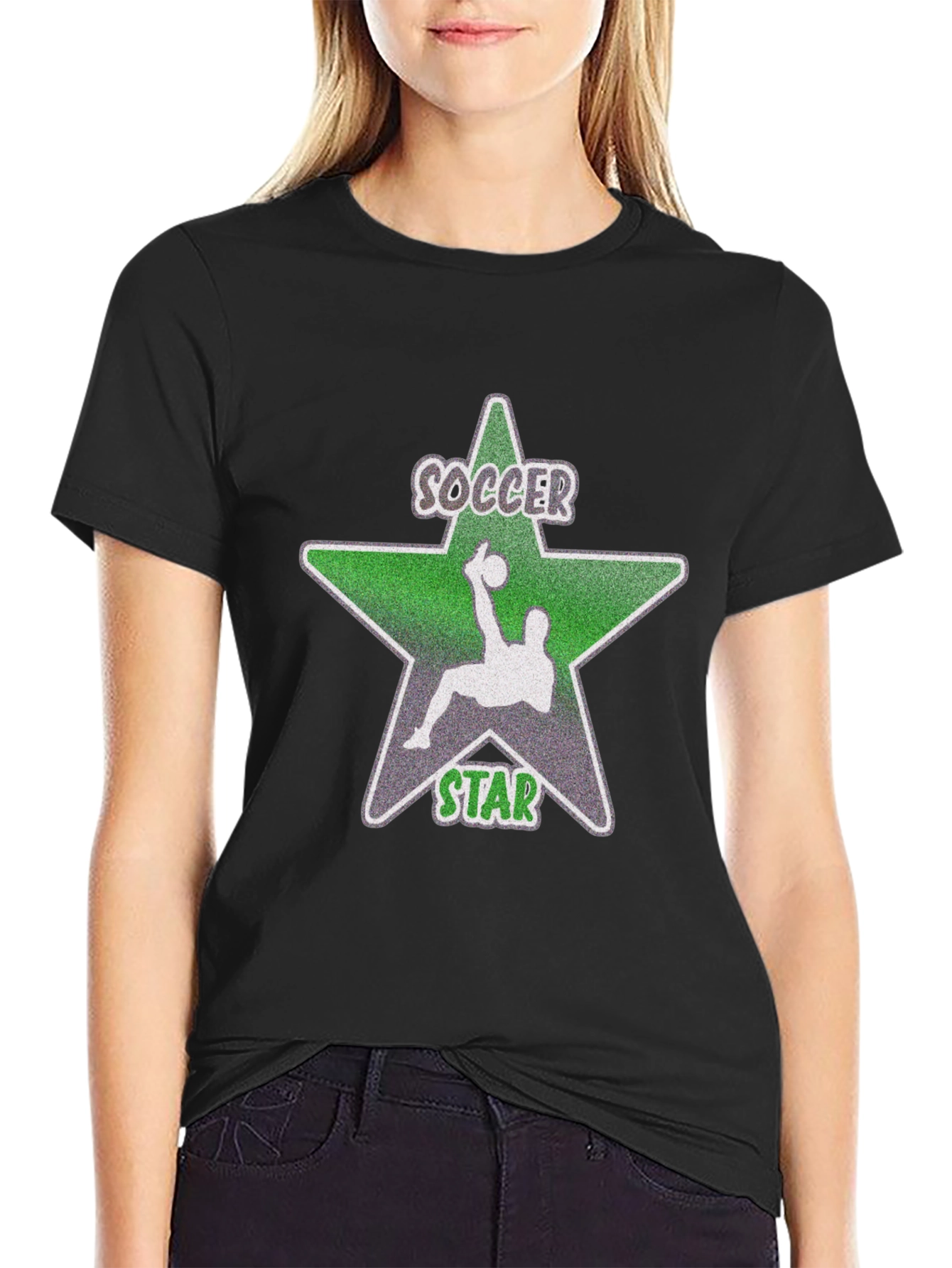 Soccer Star Graphic T-Shirt - Stylish Cotton Tee