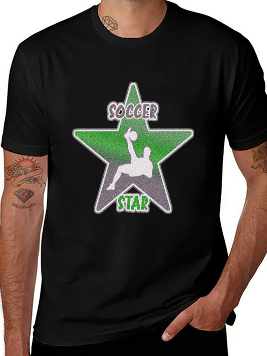 Soccer Star Graphic T-Shirt - Stylish Cotton Tee