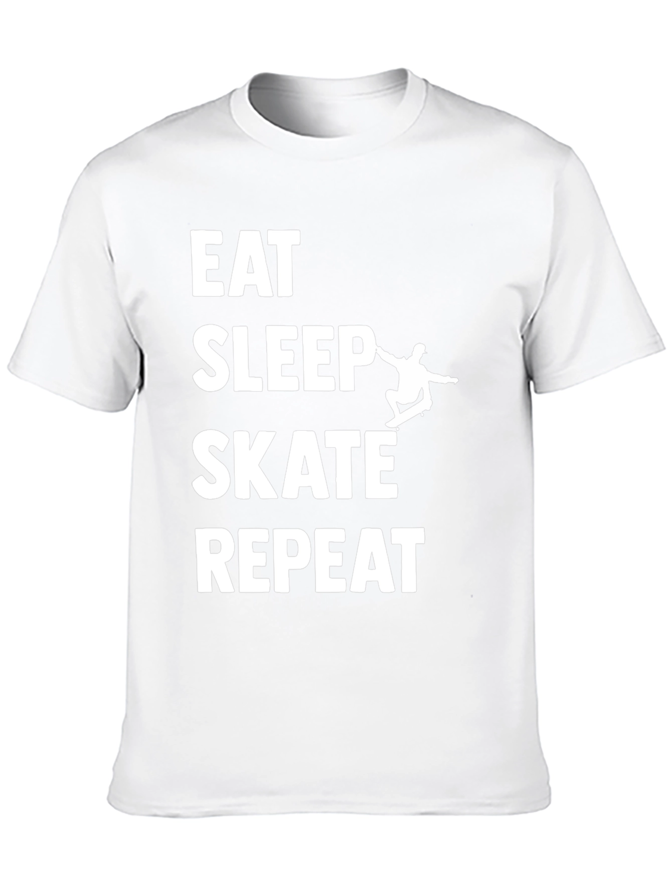 Eat Sleep Skate Repeat Graphic Tee - Black