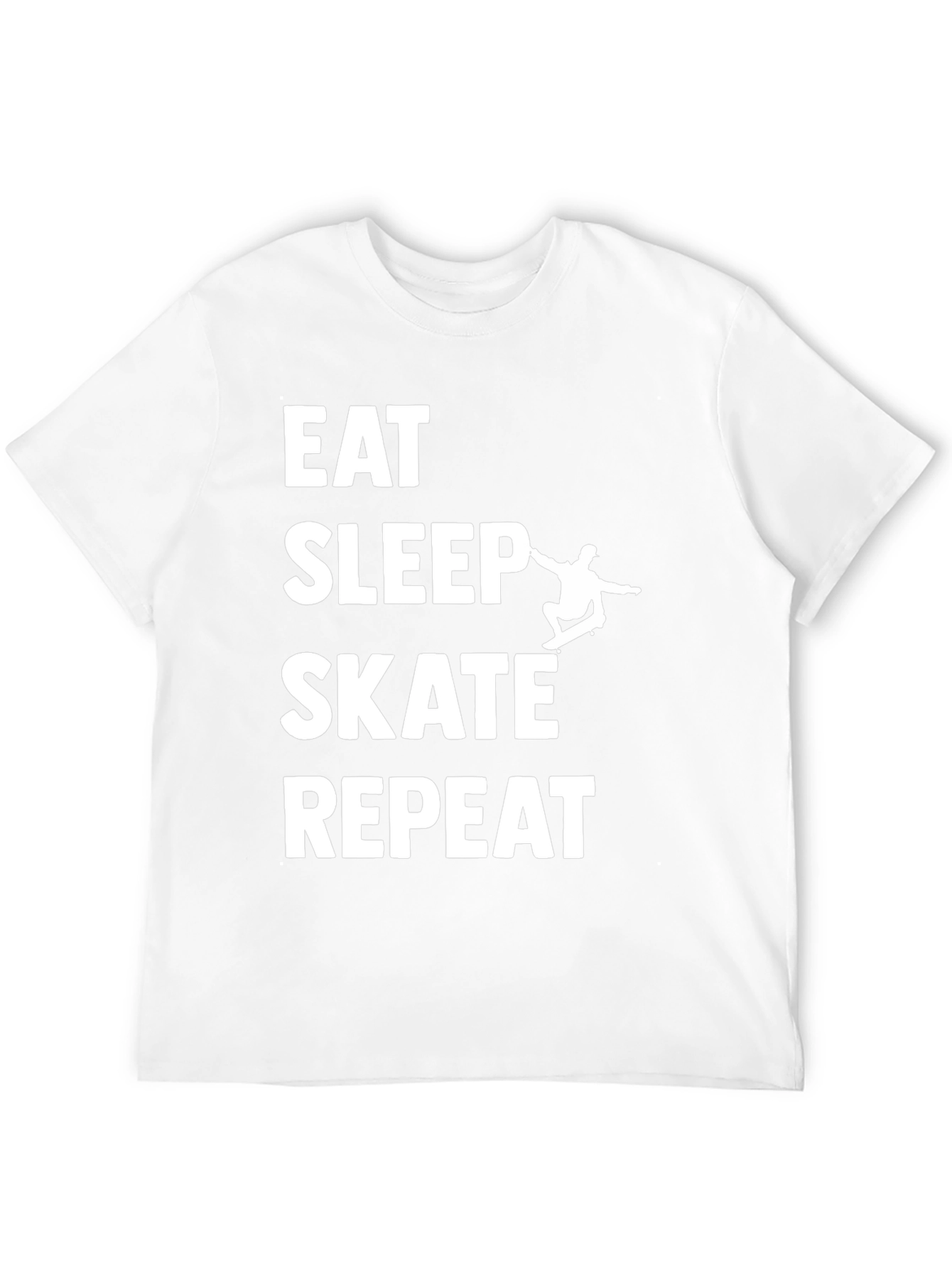Eat Sleep Skate Repeat Graphic Tee - Black