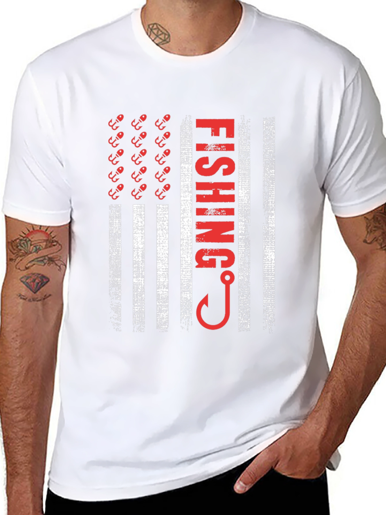 Fishing Flag T-Shirt - American Pride Tee