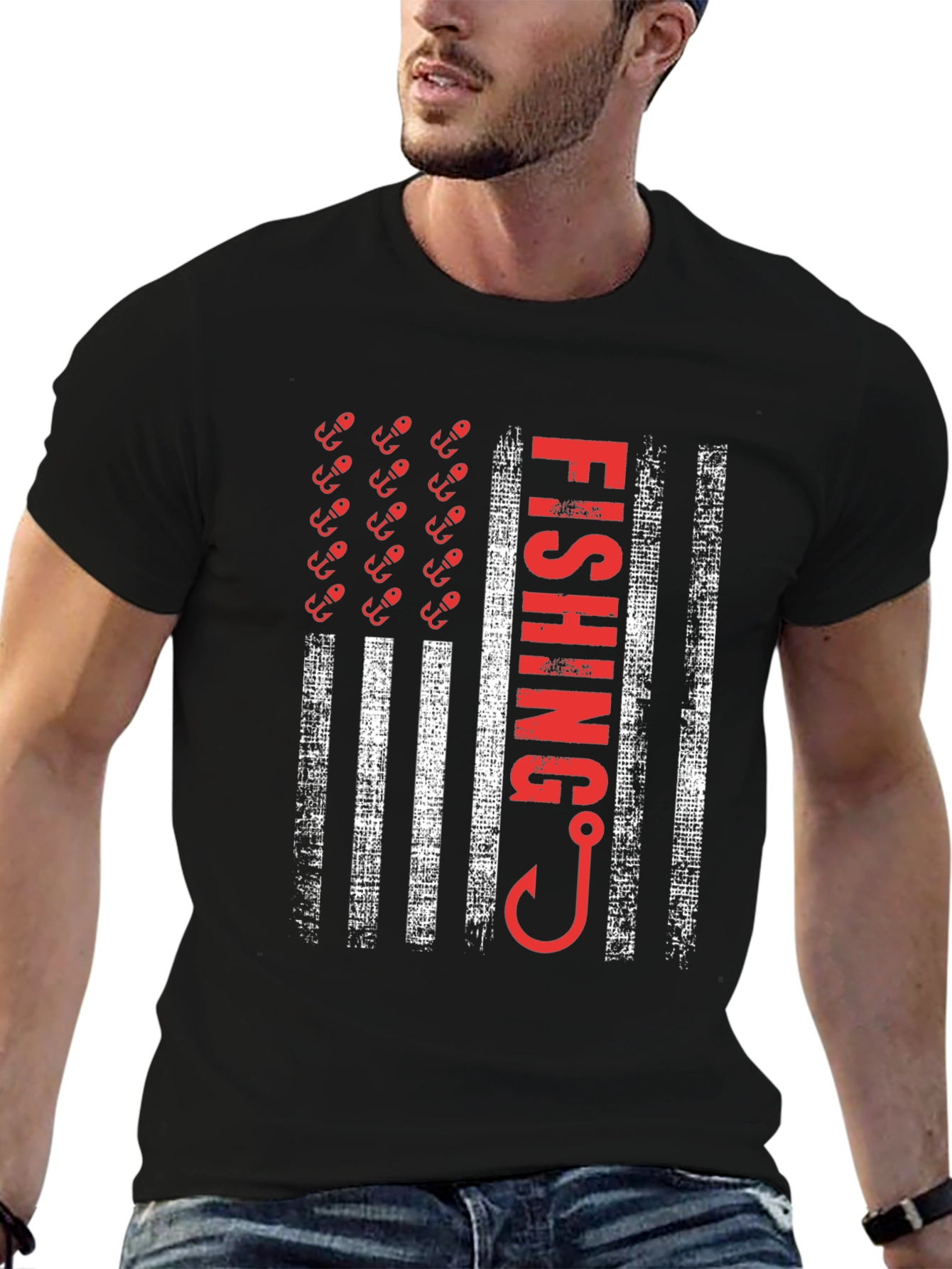 Fishing Flag T-Shirt - American Pride Tee