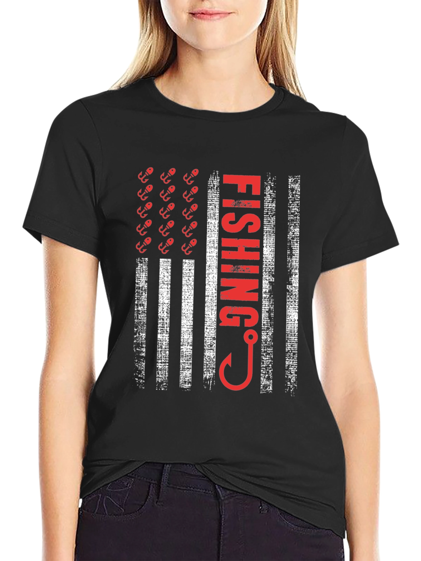 Fishing Flag T-Shirt - American Pride Tee