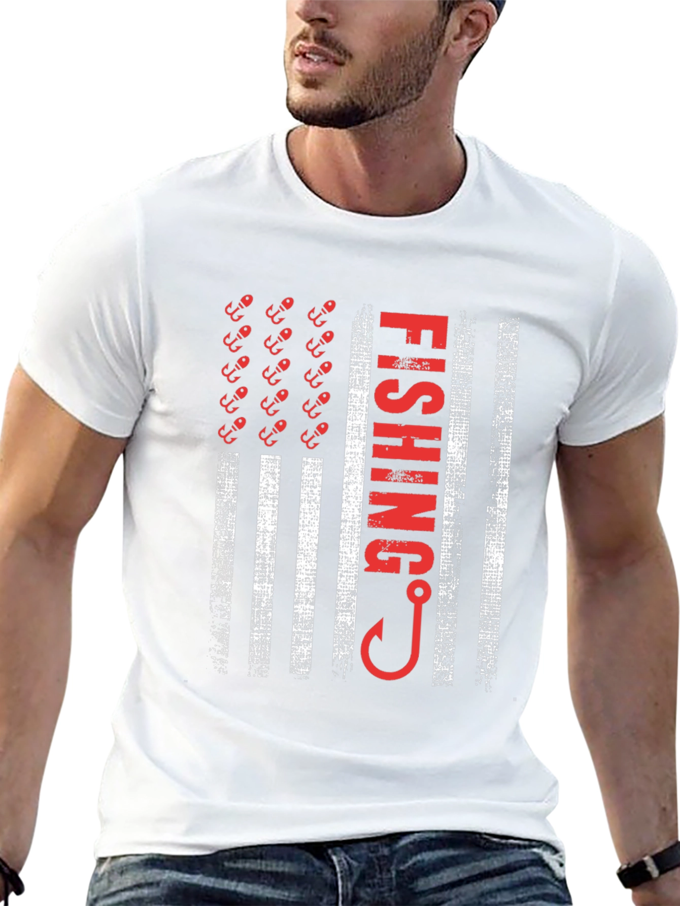 Fishing Flag T-Shirt - American Pride Tee
