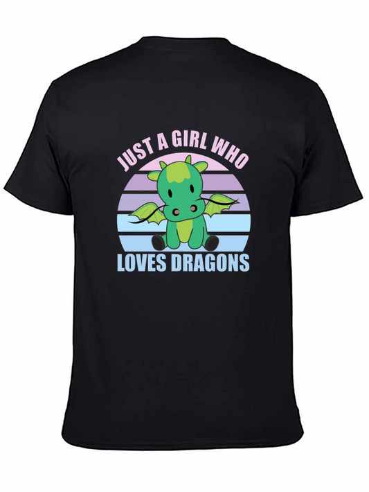 Girl Who Loves Dragons T-Shirt
