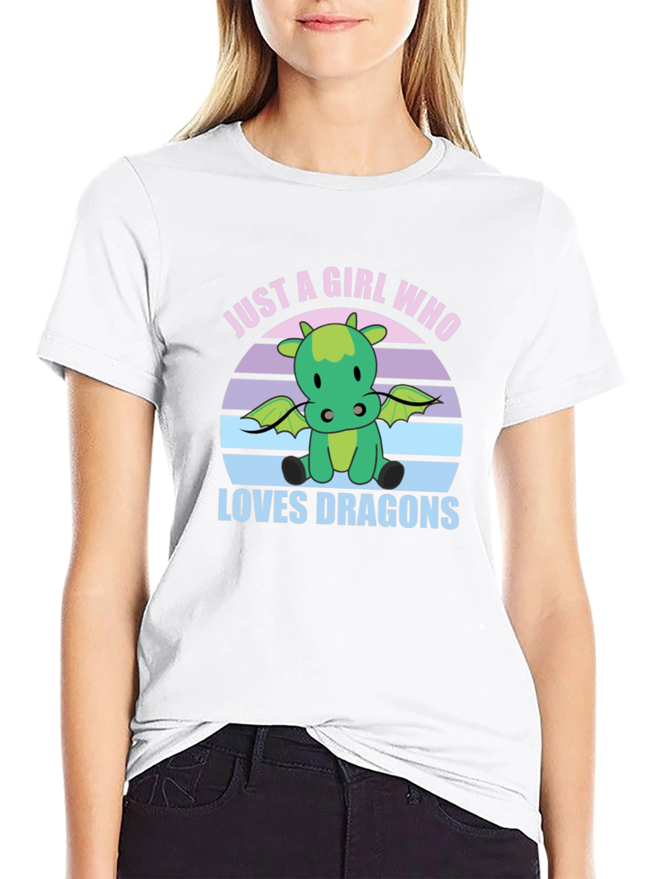 Girl Who Loves Dragons T-Shirt