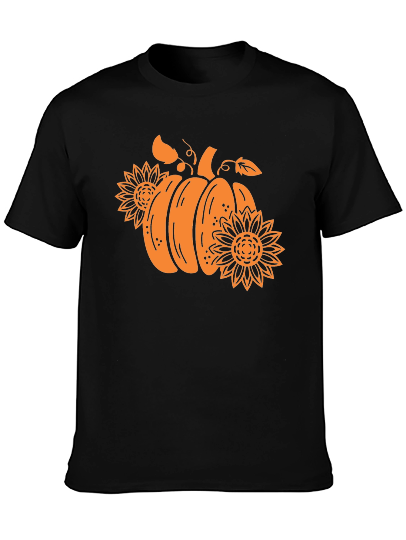 Pumpkin & Sunflower Graphic Tee - Fall Vibes
