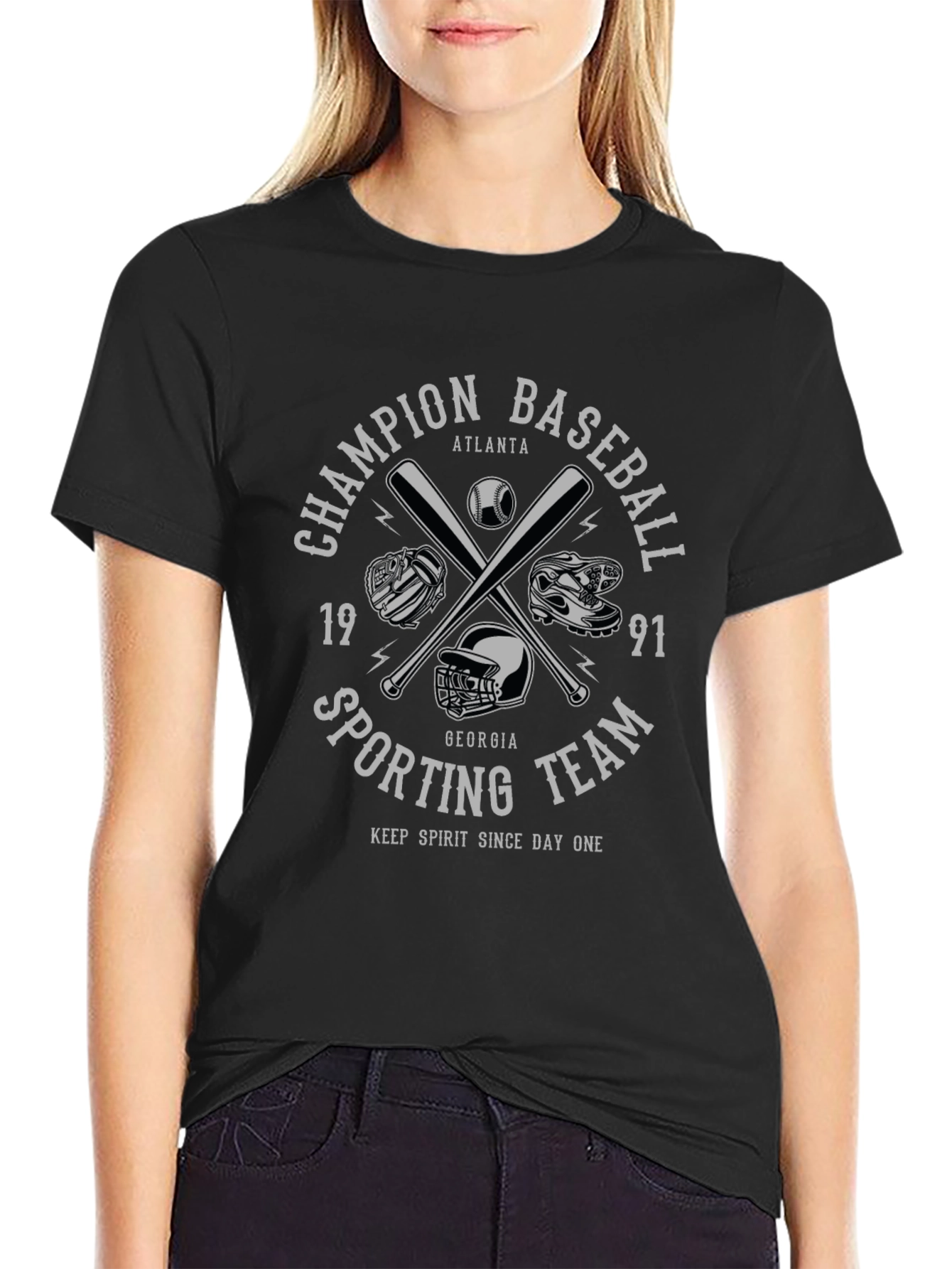Champion Baseball Sporting Team Graphic T-Shirt