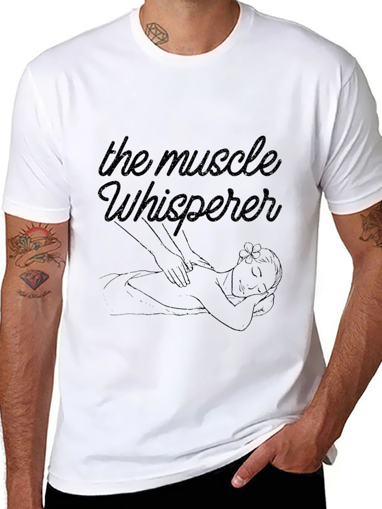 Muscle Whisperer Graphic T-Shirt - Massage Therapy
