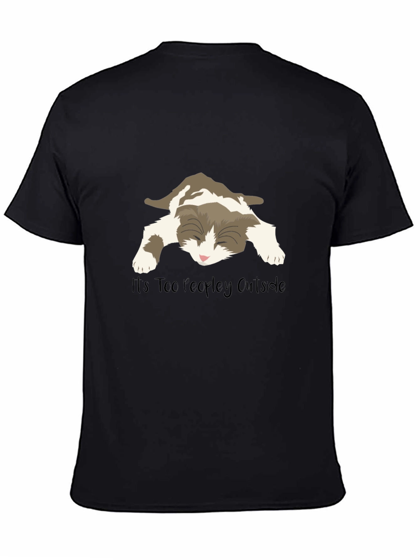Too Peopley Outside Cat T-Shirt