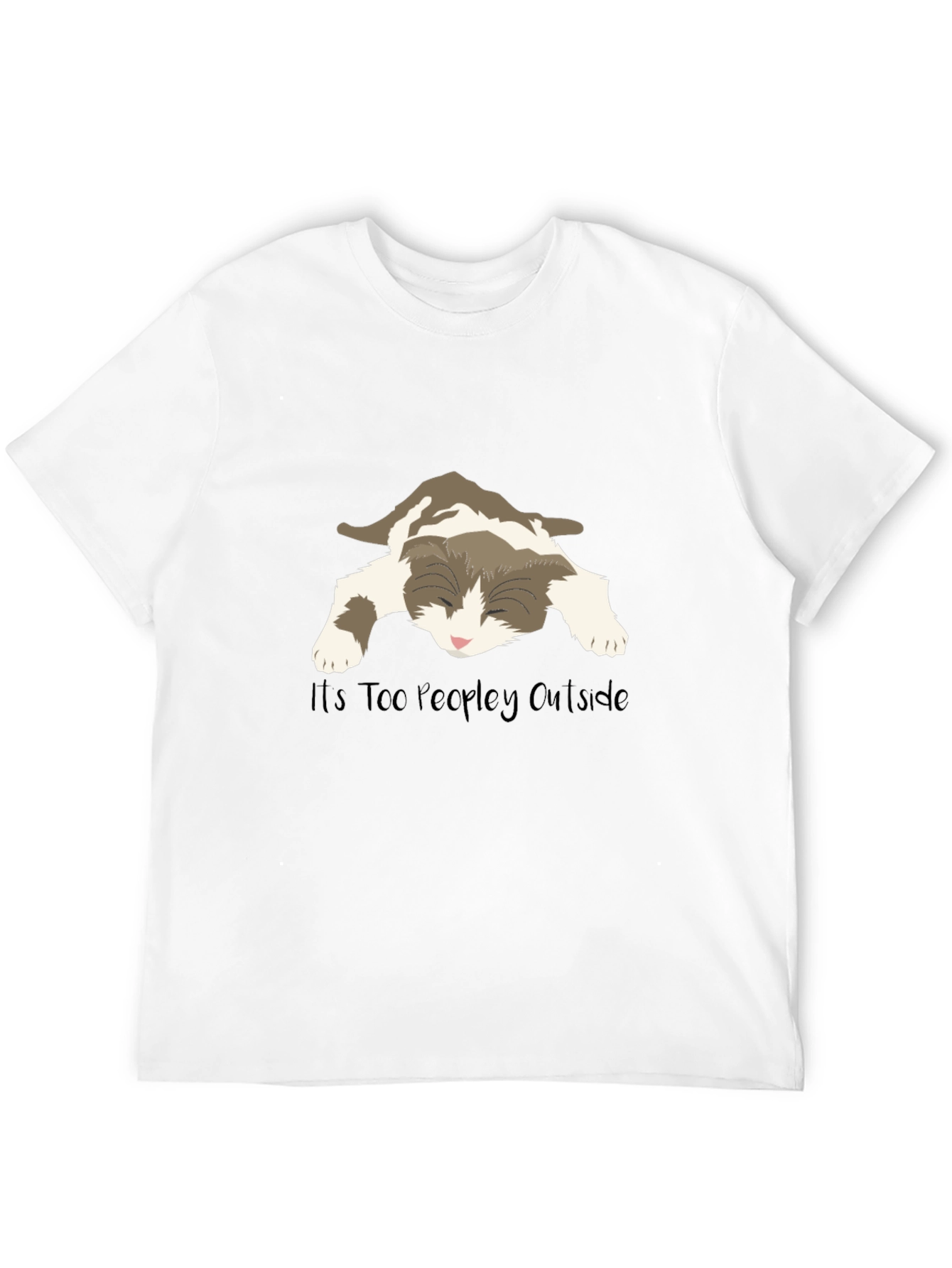 Too Peopley Outside Cat T-Shirt