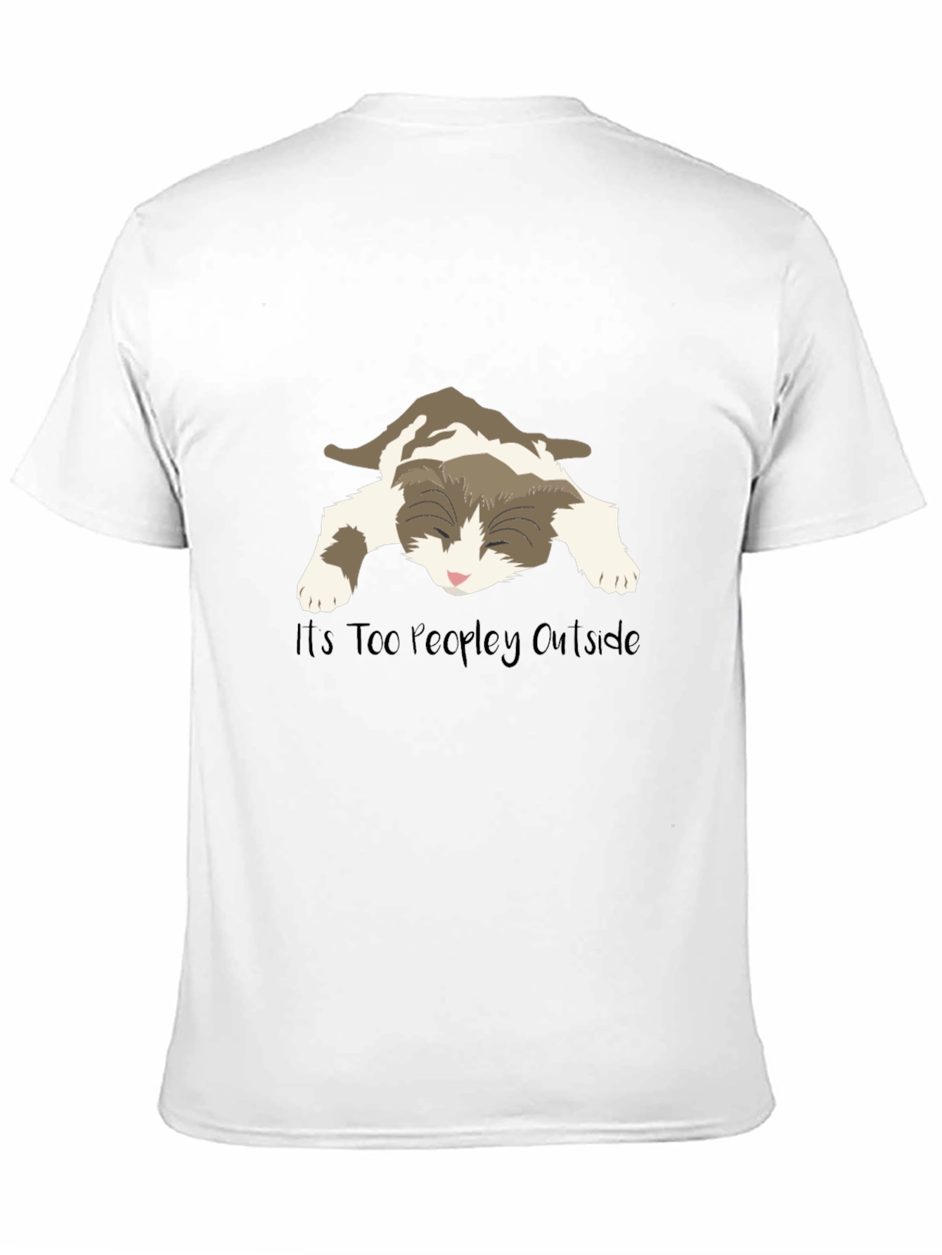 Too Peopley Outside Cat T-Shirt