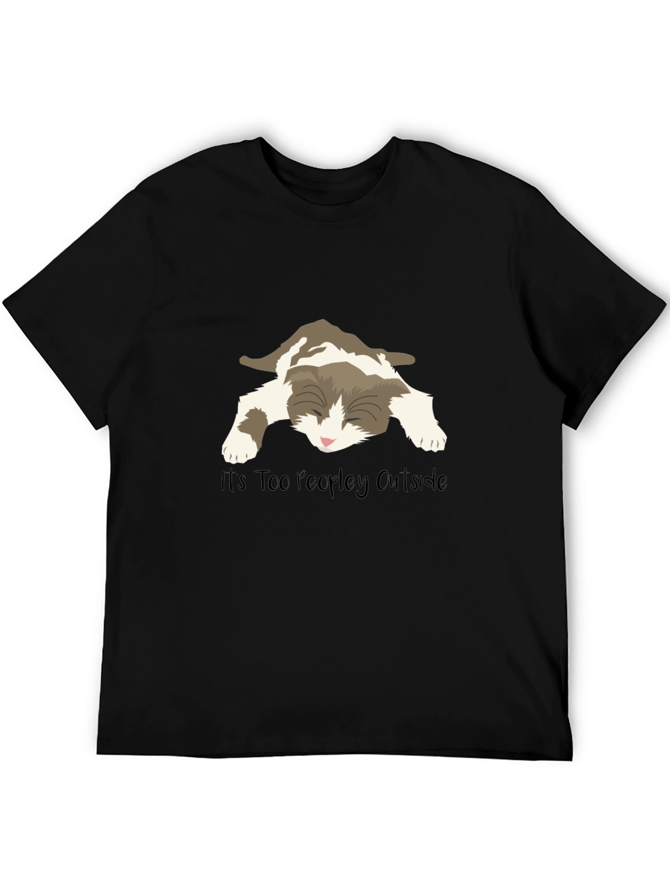 Too Peopley Outside Cat T-Shirt