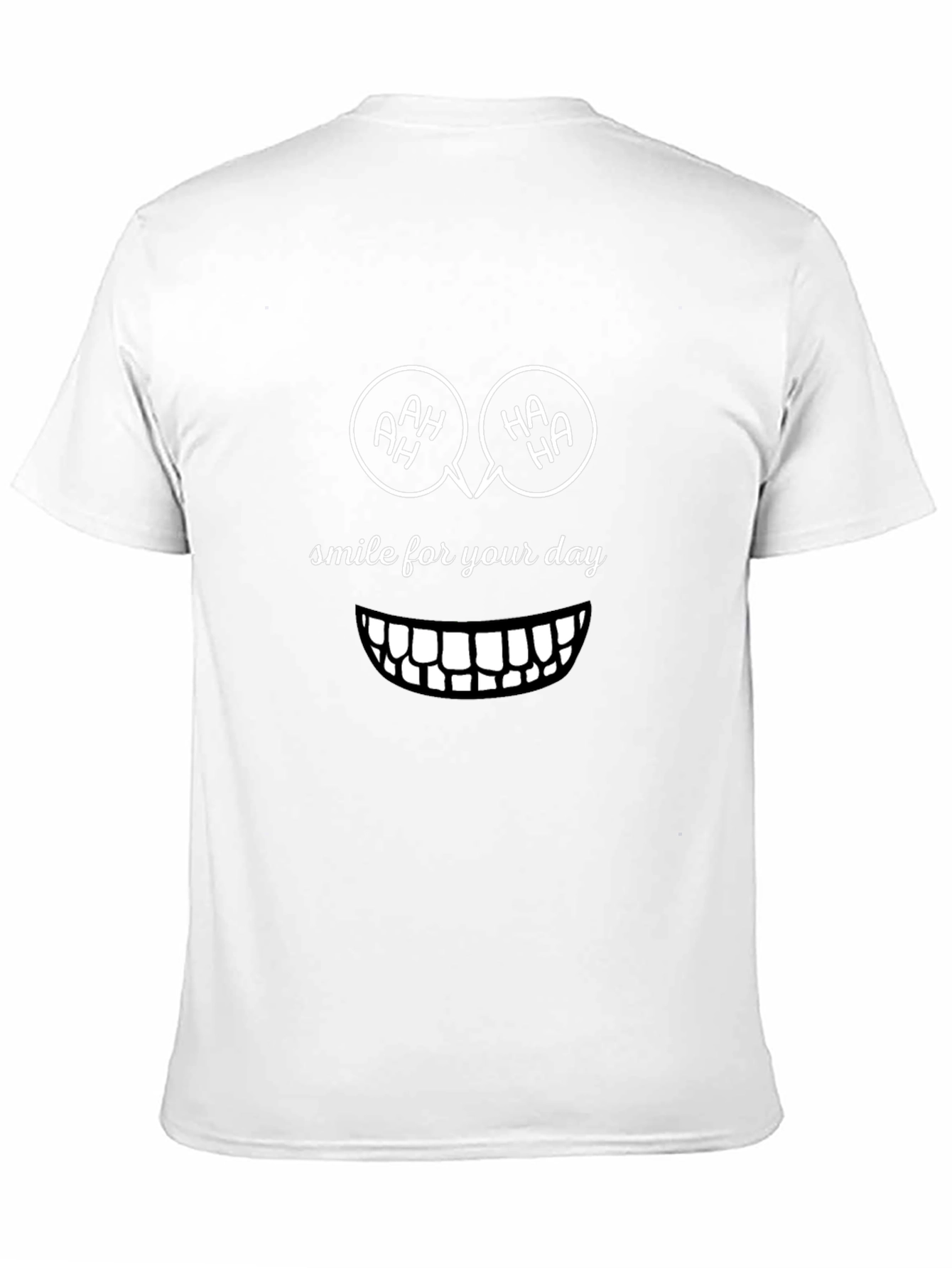 Smile for Your Day Graphic Tee - Black