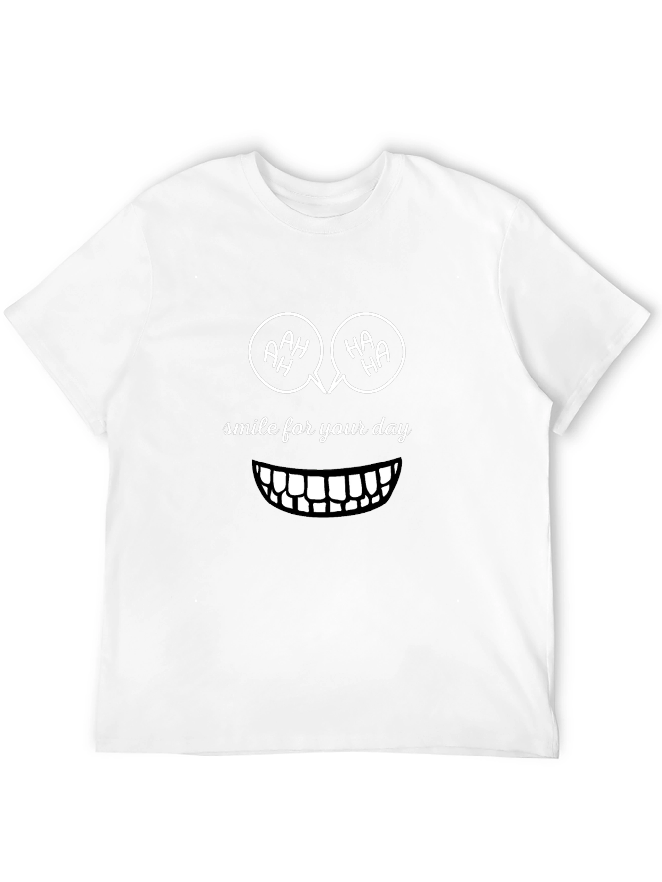 Smile for Your Day Graphic Tee - Black