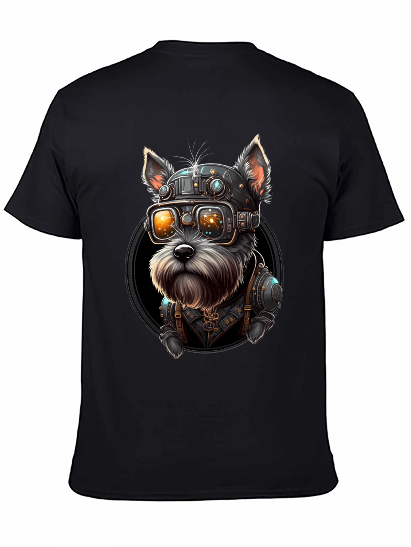 Steampunk Dog T-Shirt: Unique Sci-Fi Style