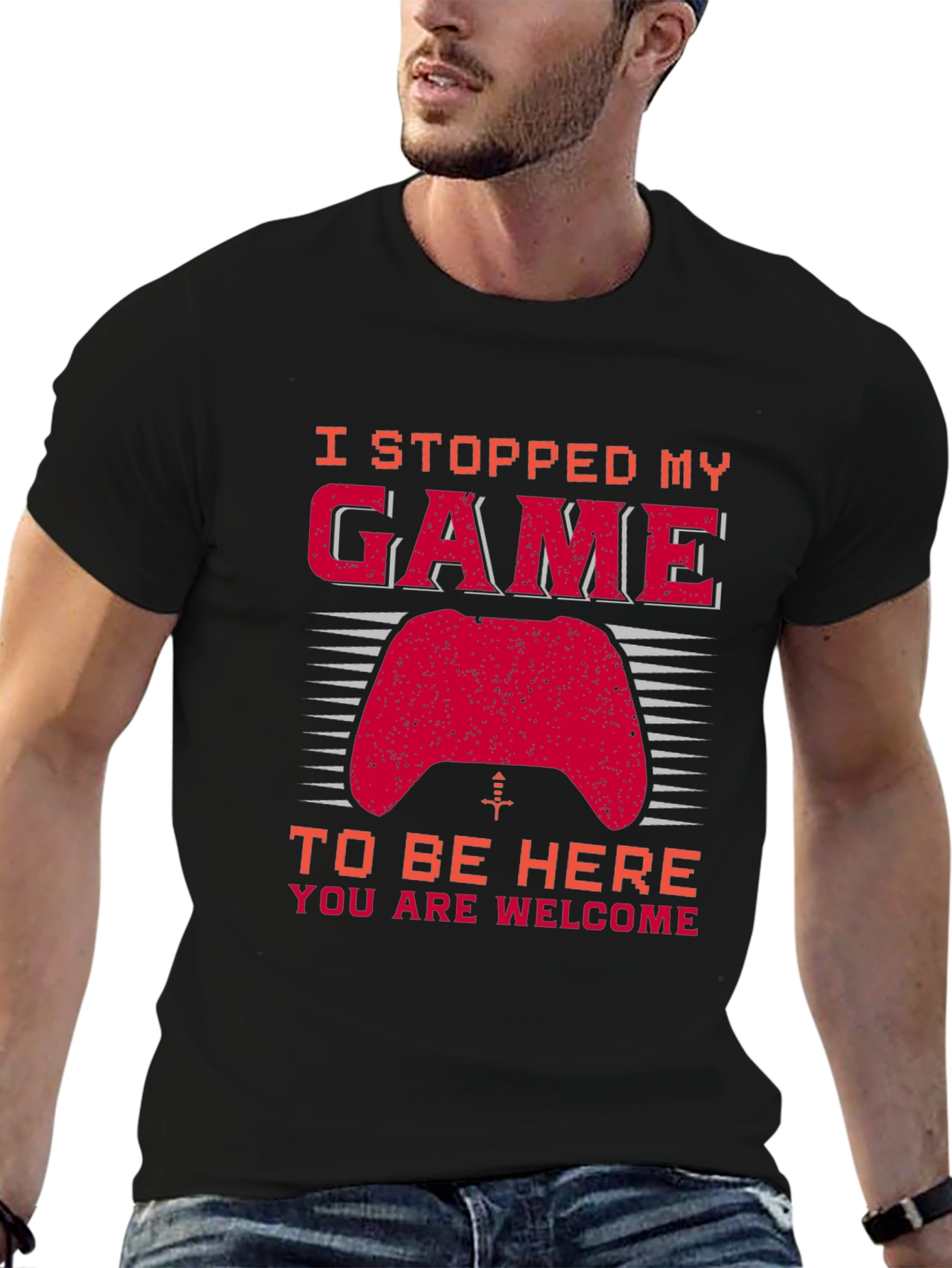 Gamer T-Shirt - I Stopped My Game