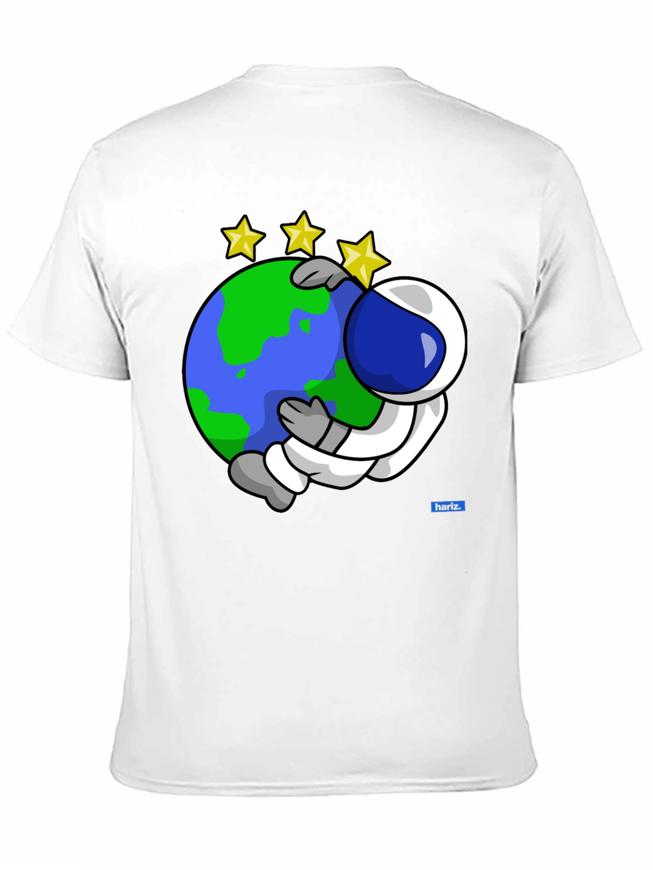 Astronaut Hugging Earth Graphic Tee