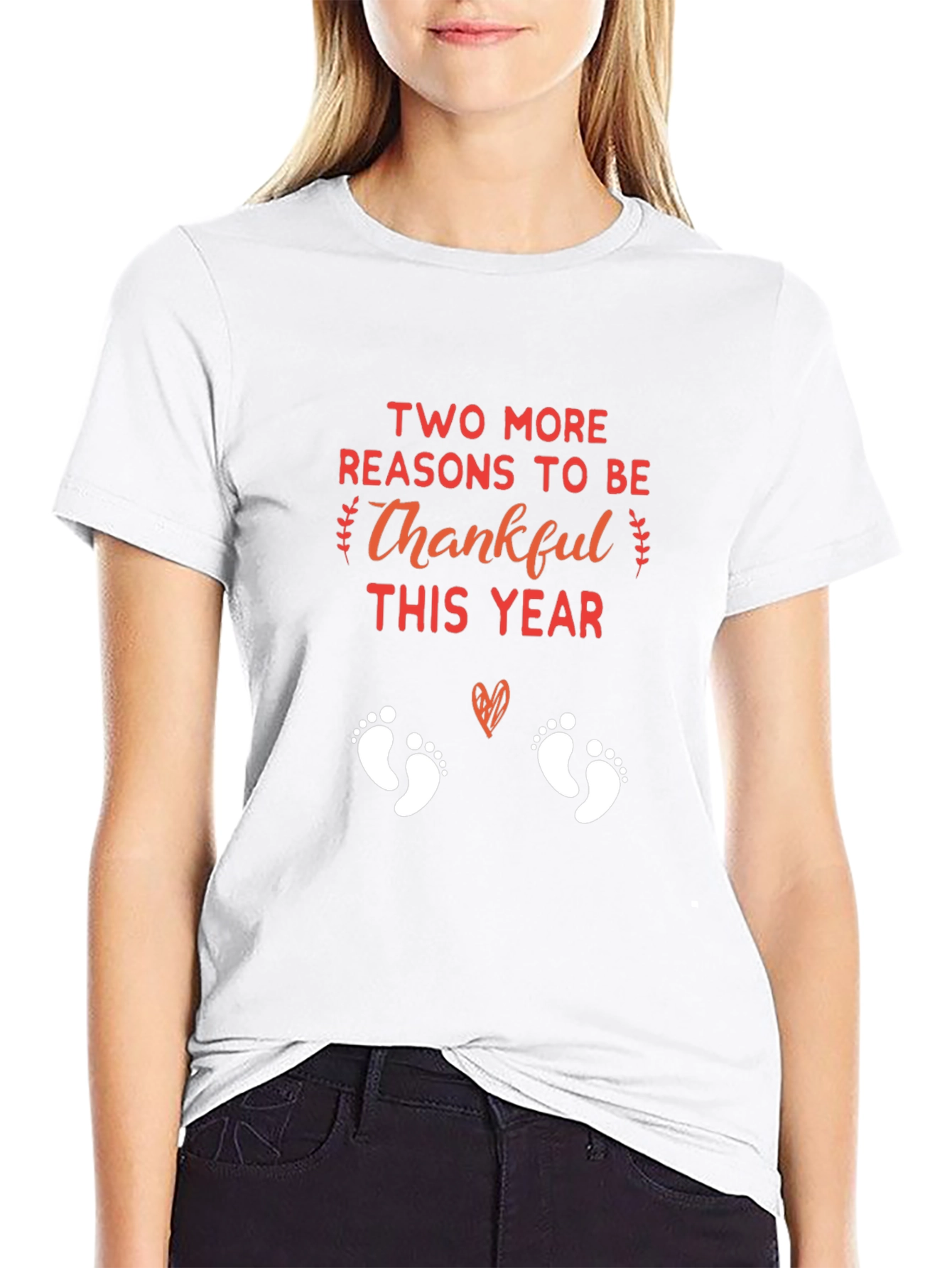 Two More Reasons to Be Thankful Pregnancy T-Shirt