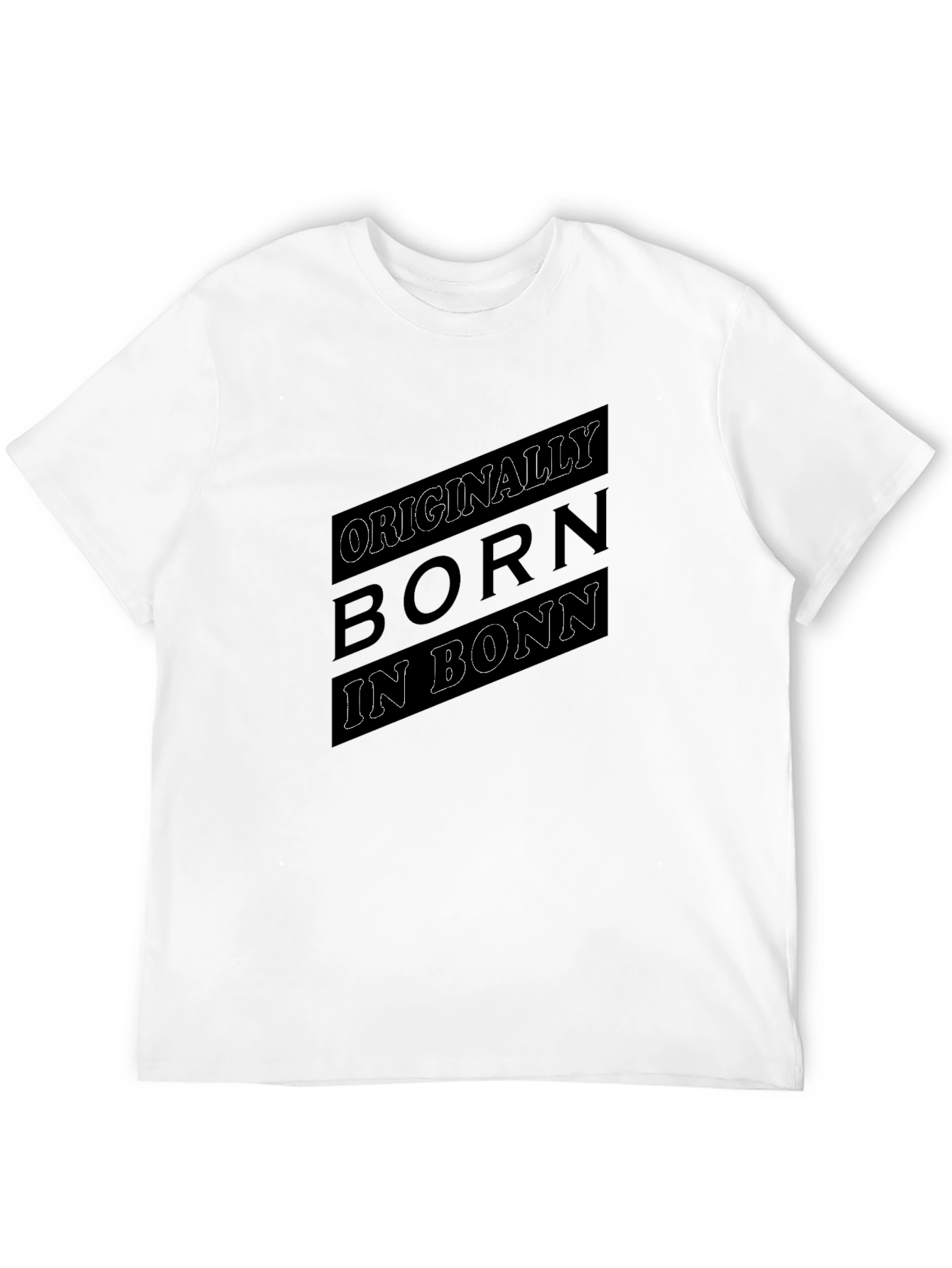 Born in Bonn T-Shirt - Black Graphic Tee