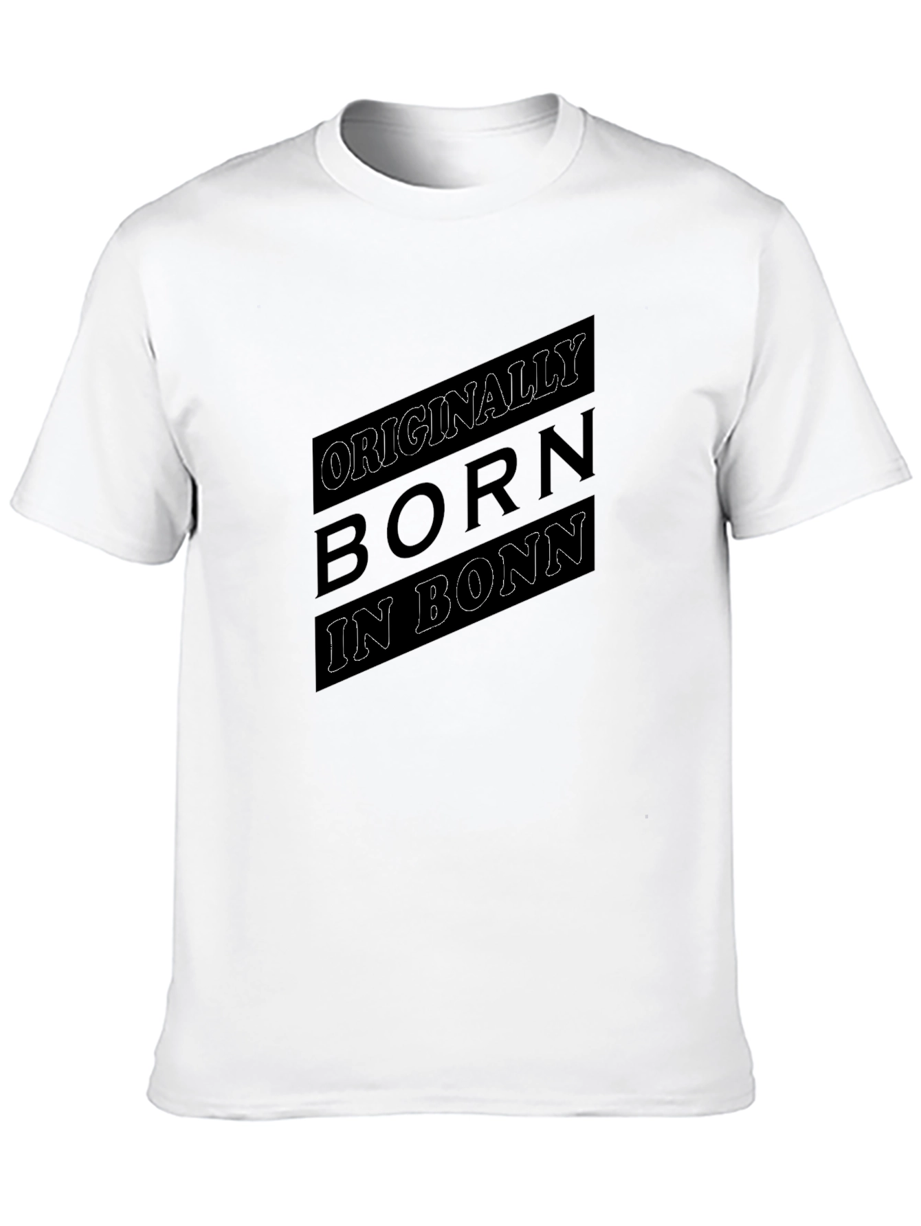 Born in Bonn T-Shirt - Black Graphic Tee
