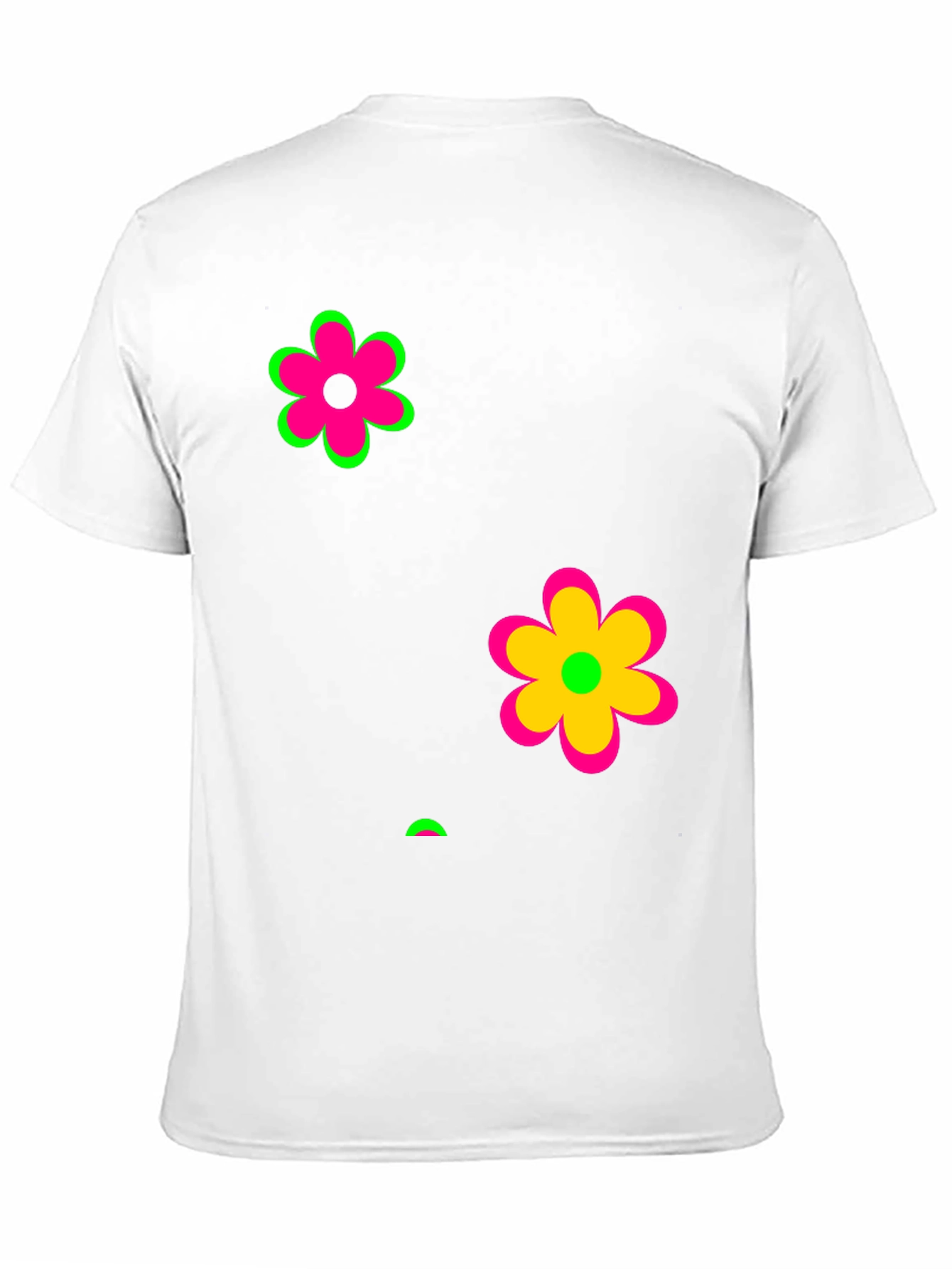 Funky Floral Black Graphic Tee