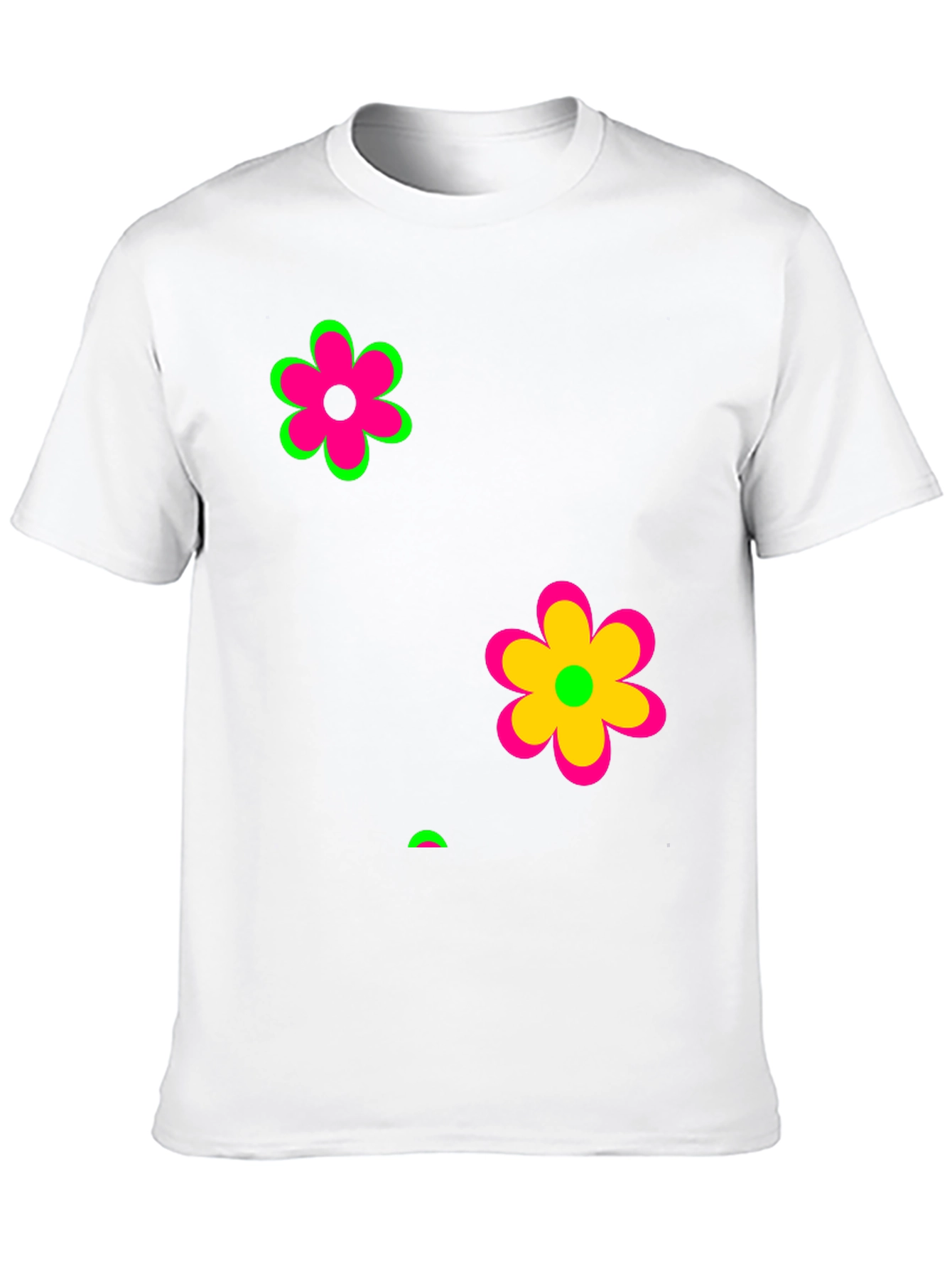 Funky Floral Black Graphic Tee
