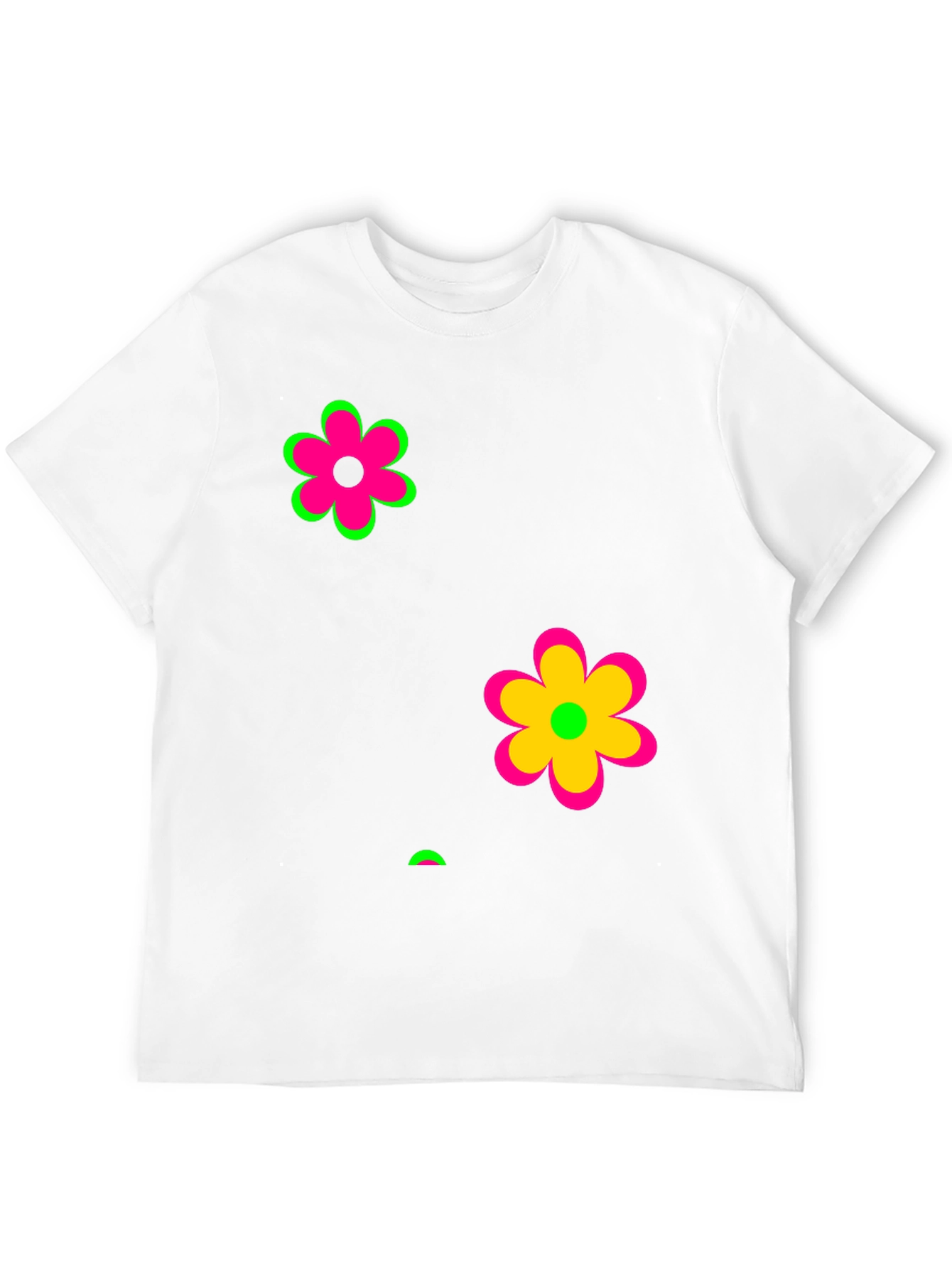 Funky Floral Black Graphic Tee