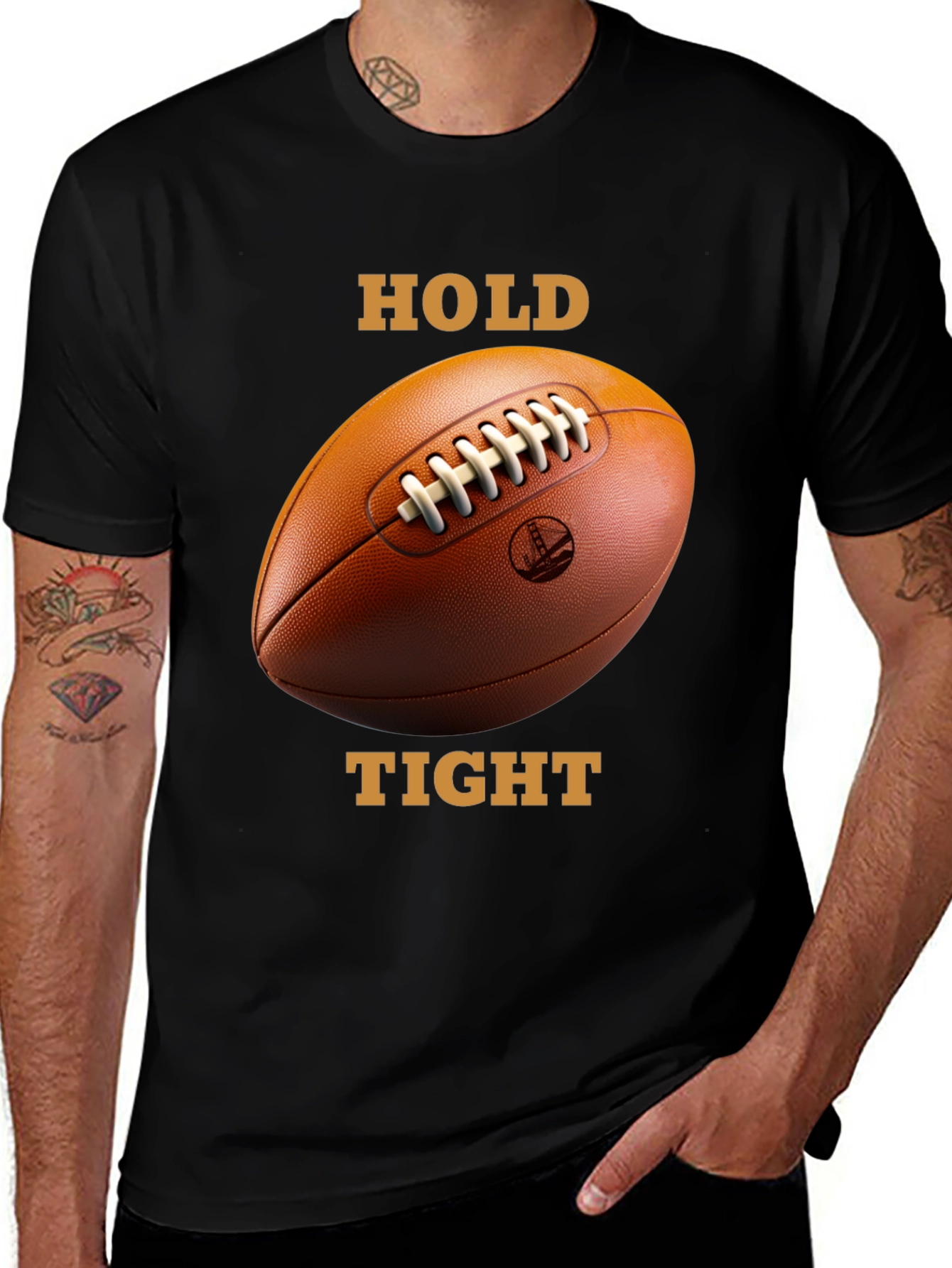 Hold Tight Football T-Shirt