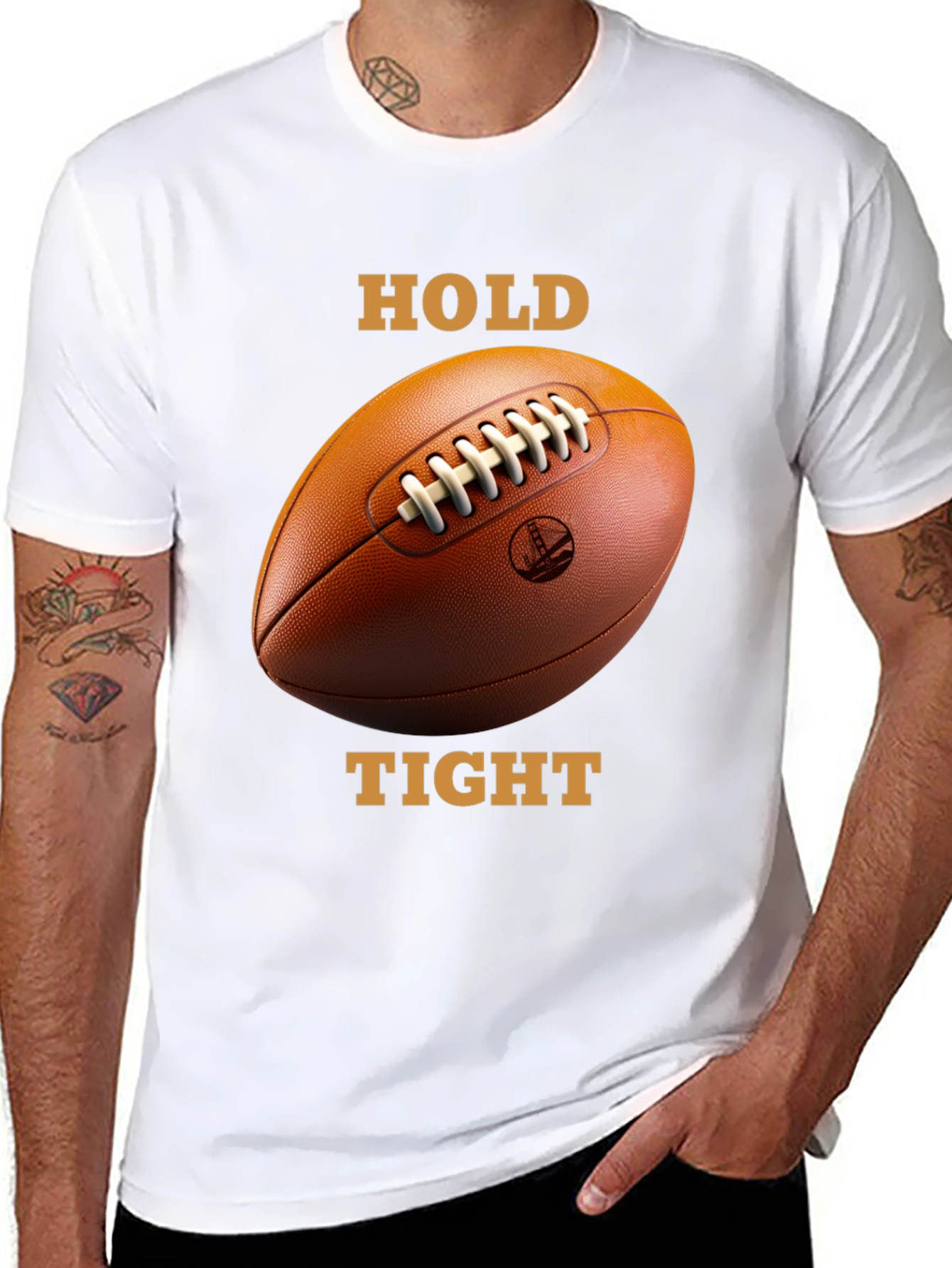 Hold Tight Football T-Shirt