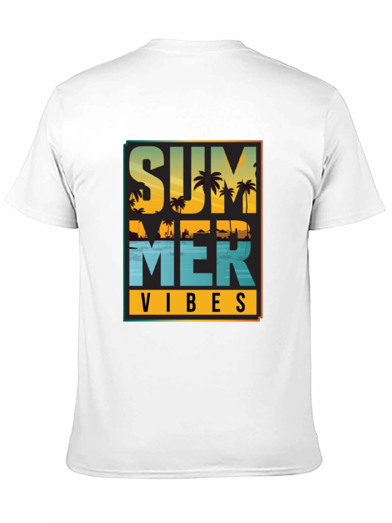 Summer Vibes Graphic Tee - Black